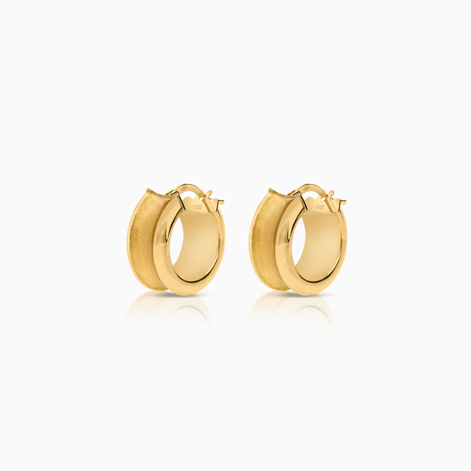 Gold Hoop Earrings 3.00g 18K Gold - Image 2