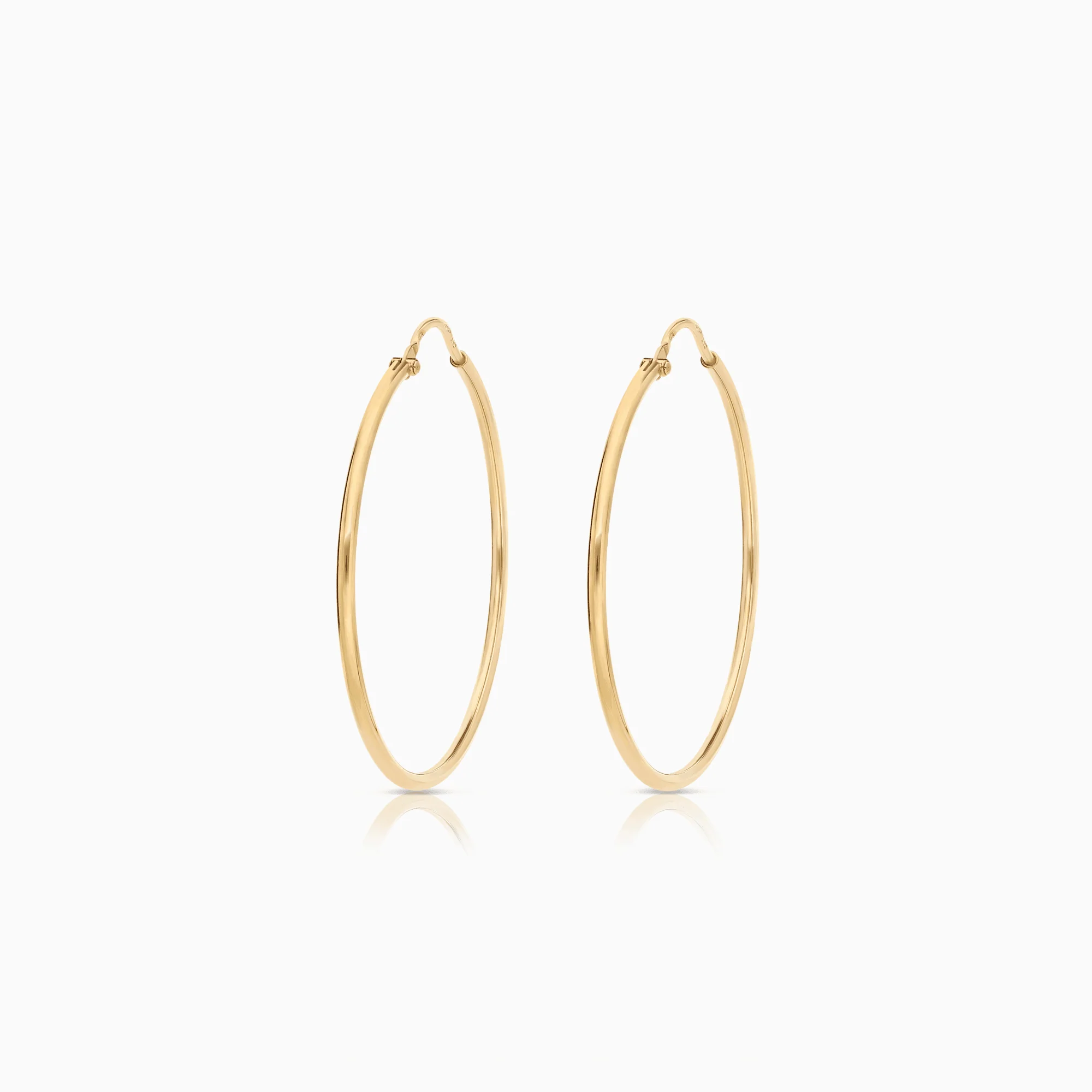 Gold hoop earrings 3.18g 18K gold