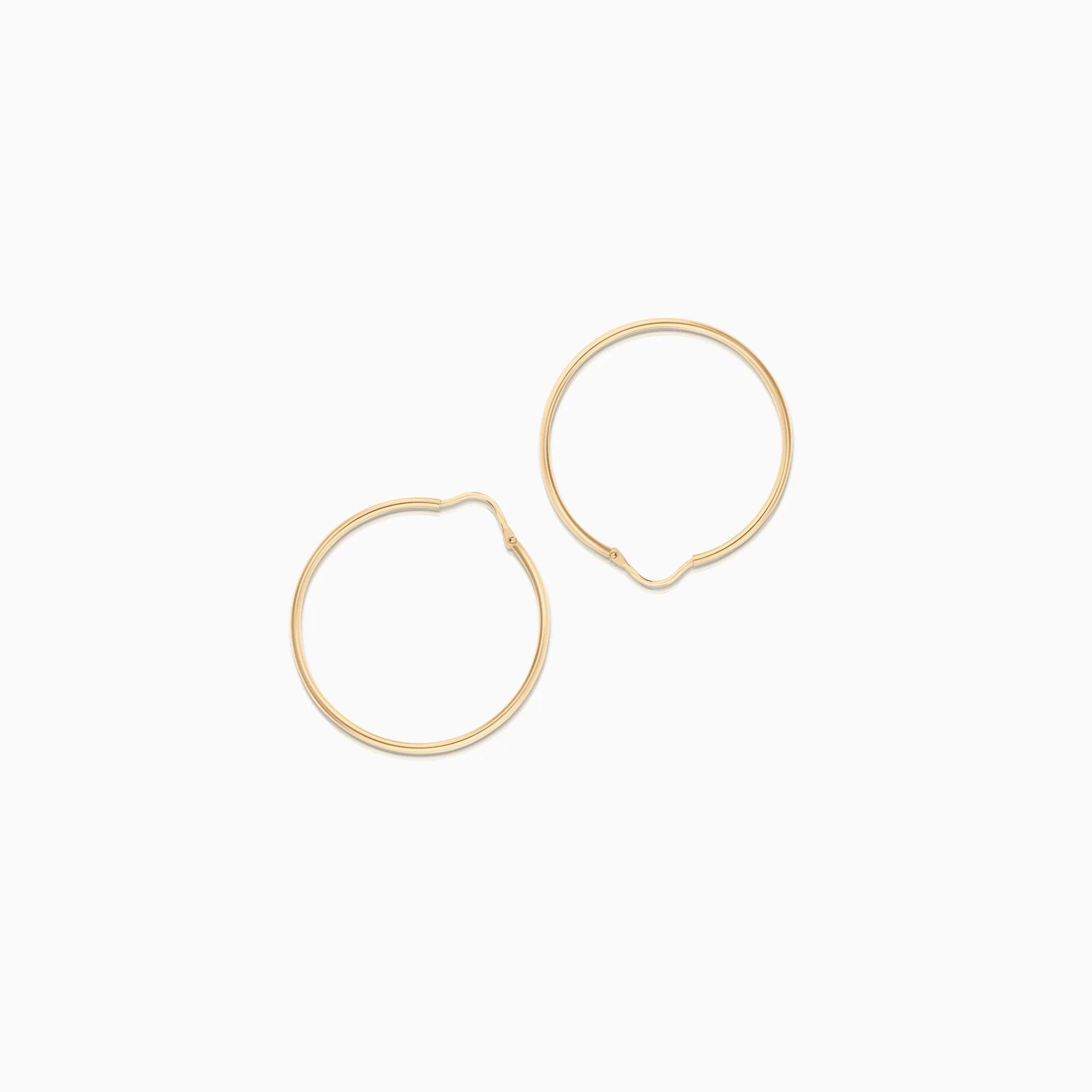 Gold hoop earrings 3.18g 18K gold - Image 2