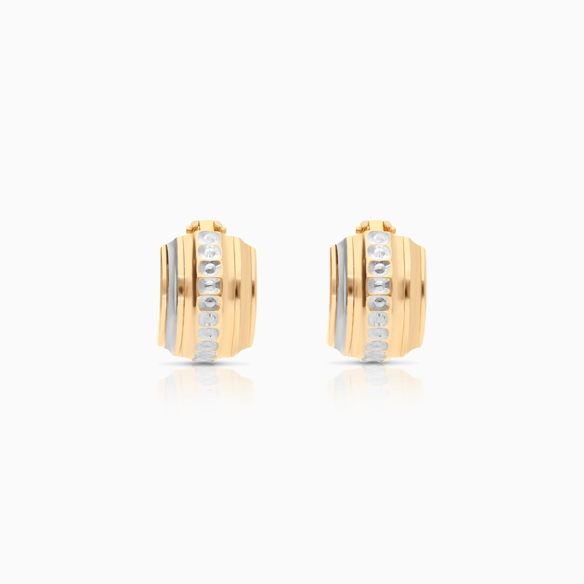 Gold hoop earrings 3.36g 18K gold