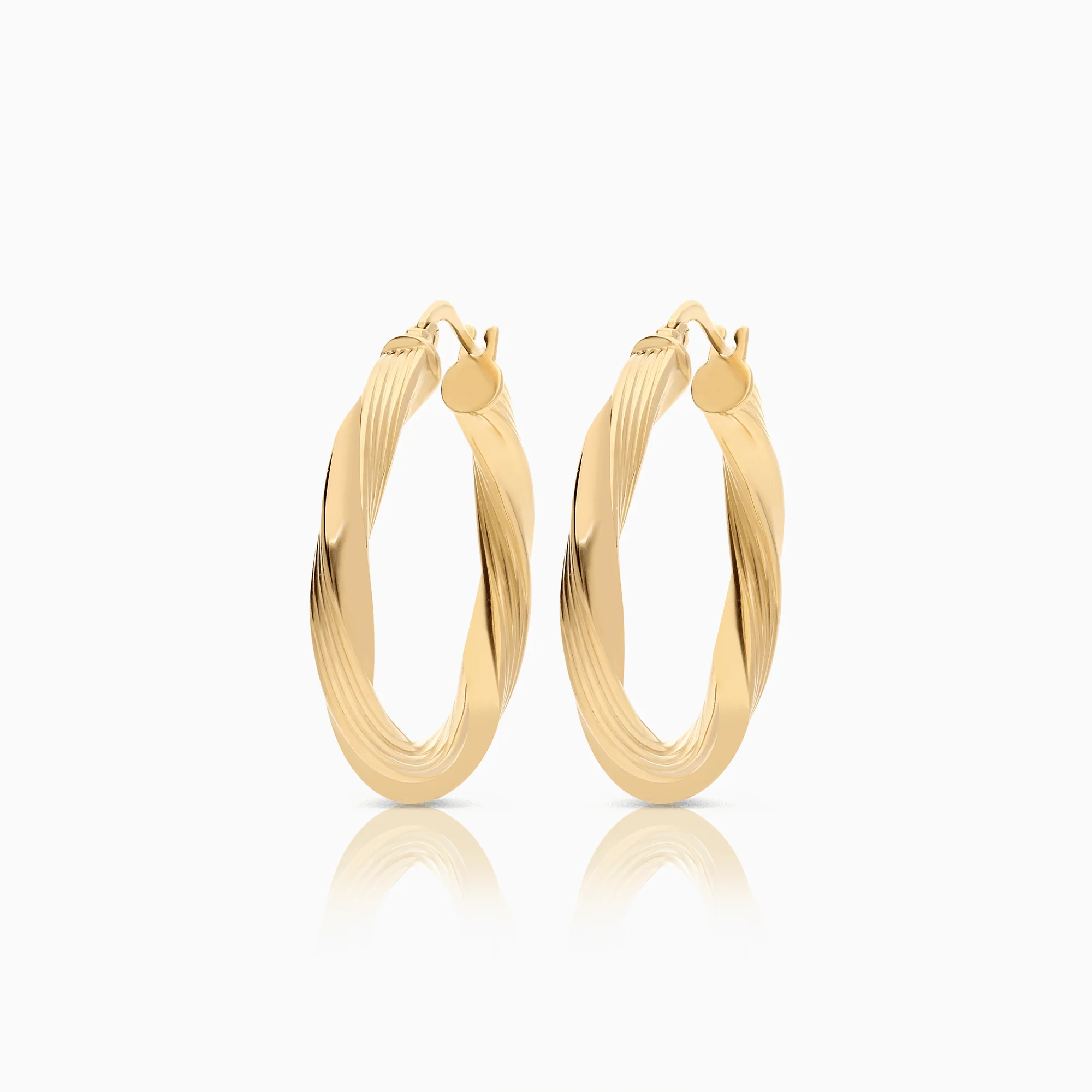 Gold hoop earrings 4.28g 18K gold