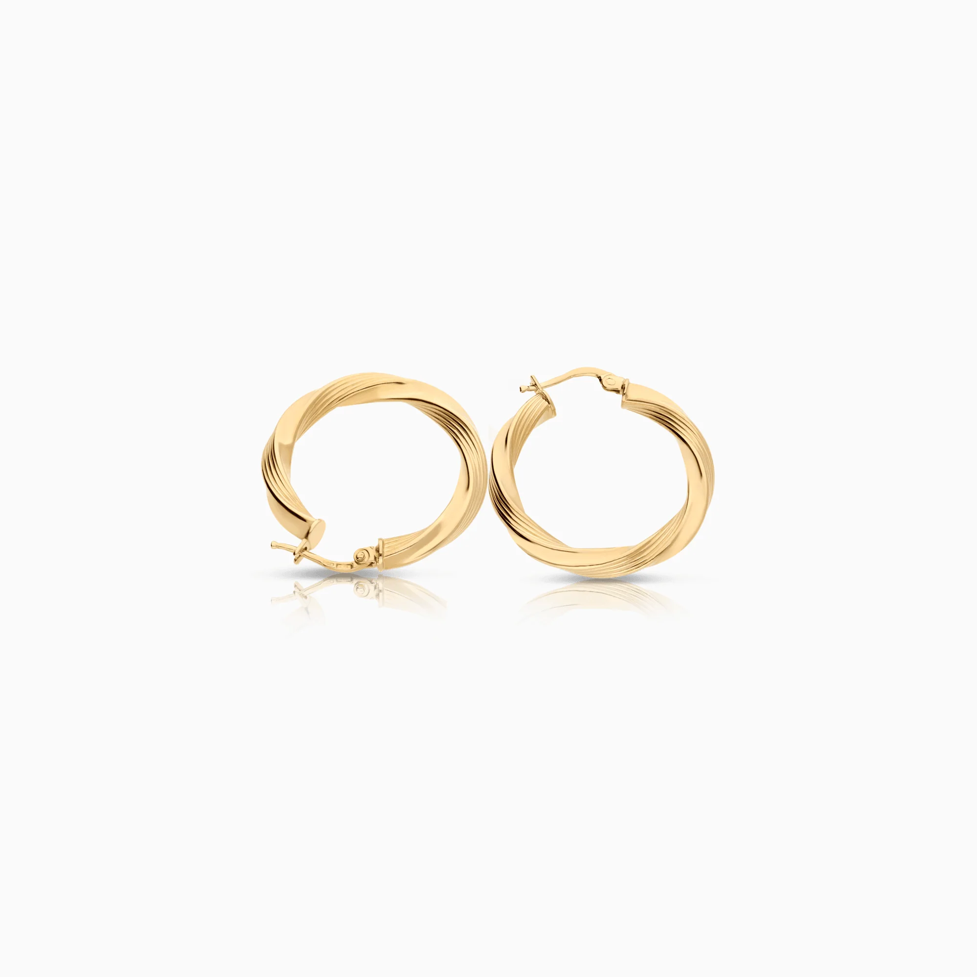 Gold hoop earrings 4.28g 18K gold - Image 2