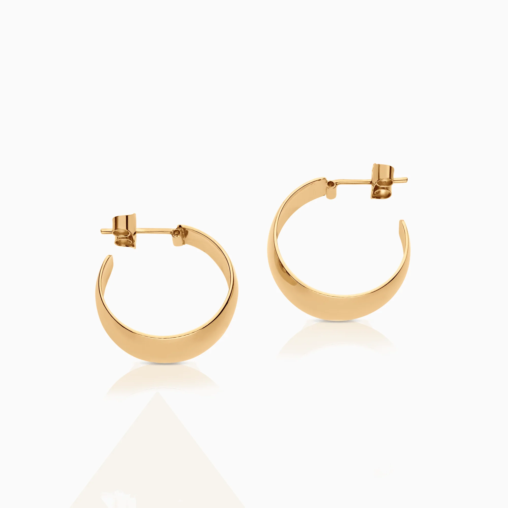 Gold hoop earrings 4.96g 18K gold - Image 2