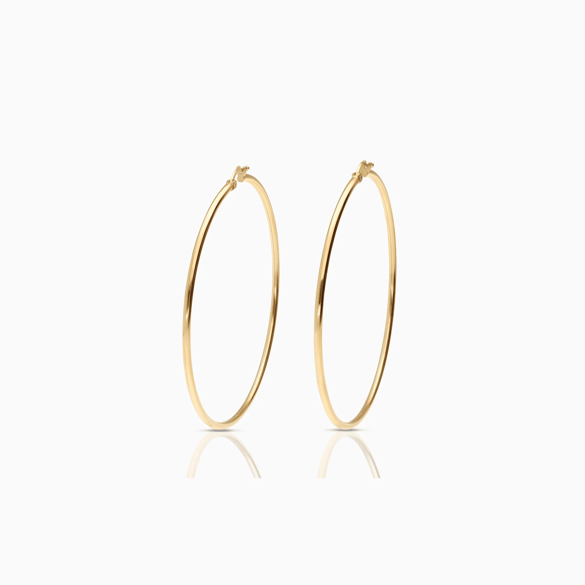 Gold hoop earrings 5.68g 18K