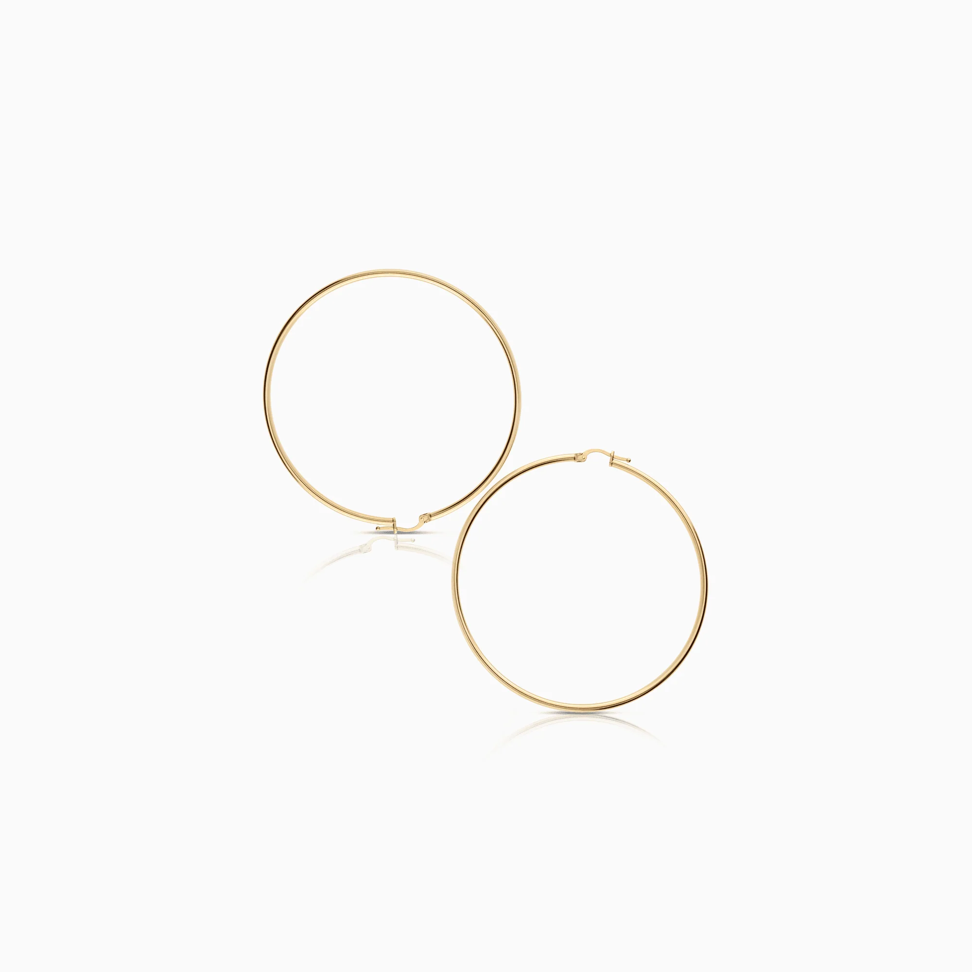 Gold hoop earrings 5.68g 18K - Image 2
