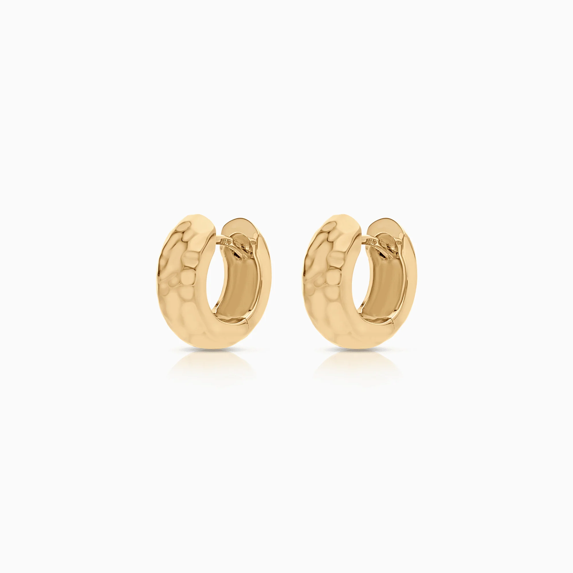 Gold hoop earrings 6.86g 18K gold