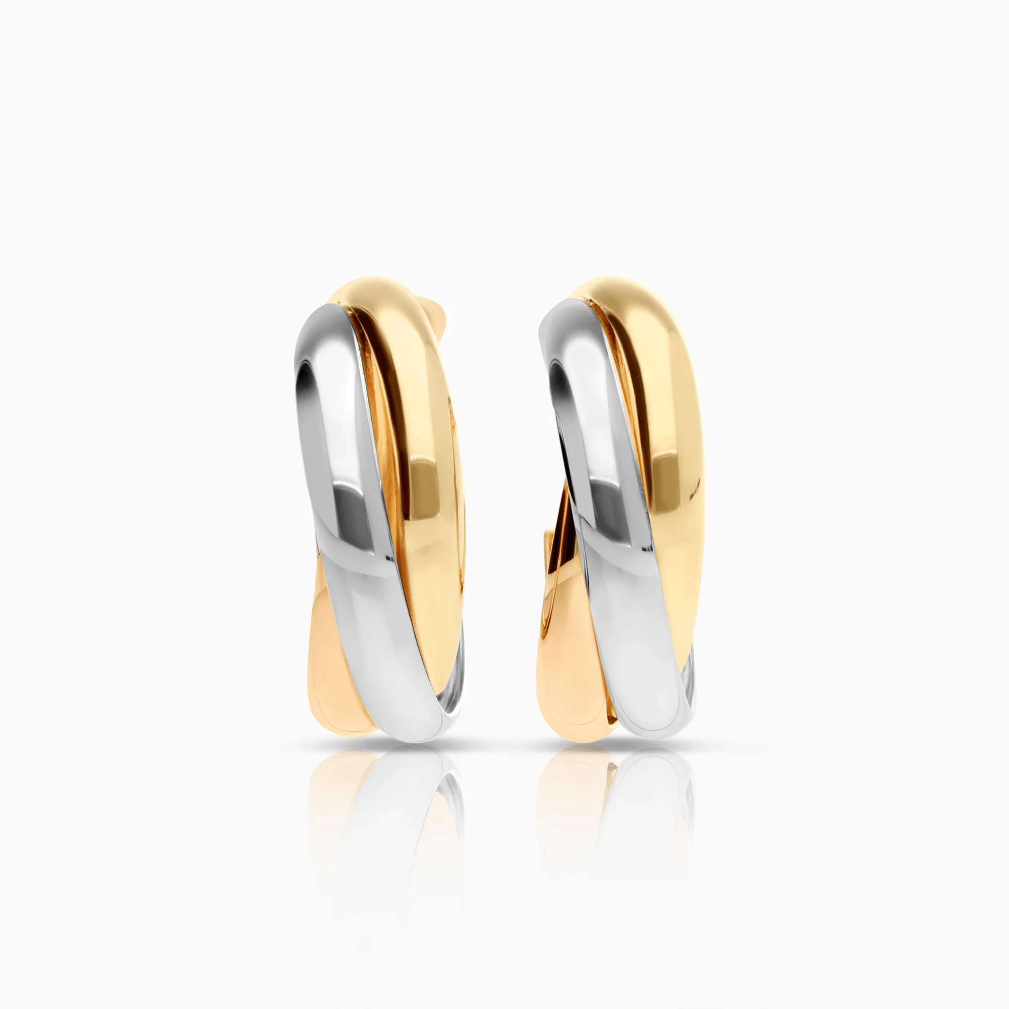 Gold hoop earrings 9.28g 18K gold