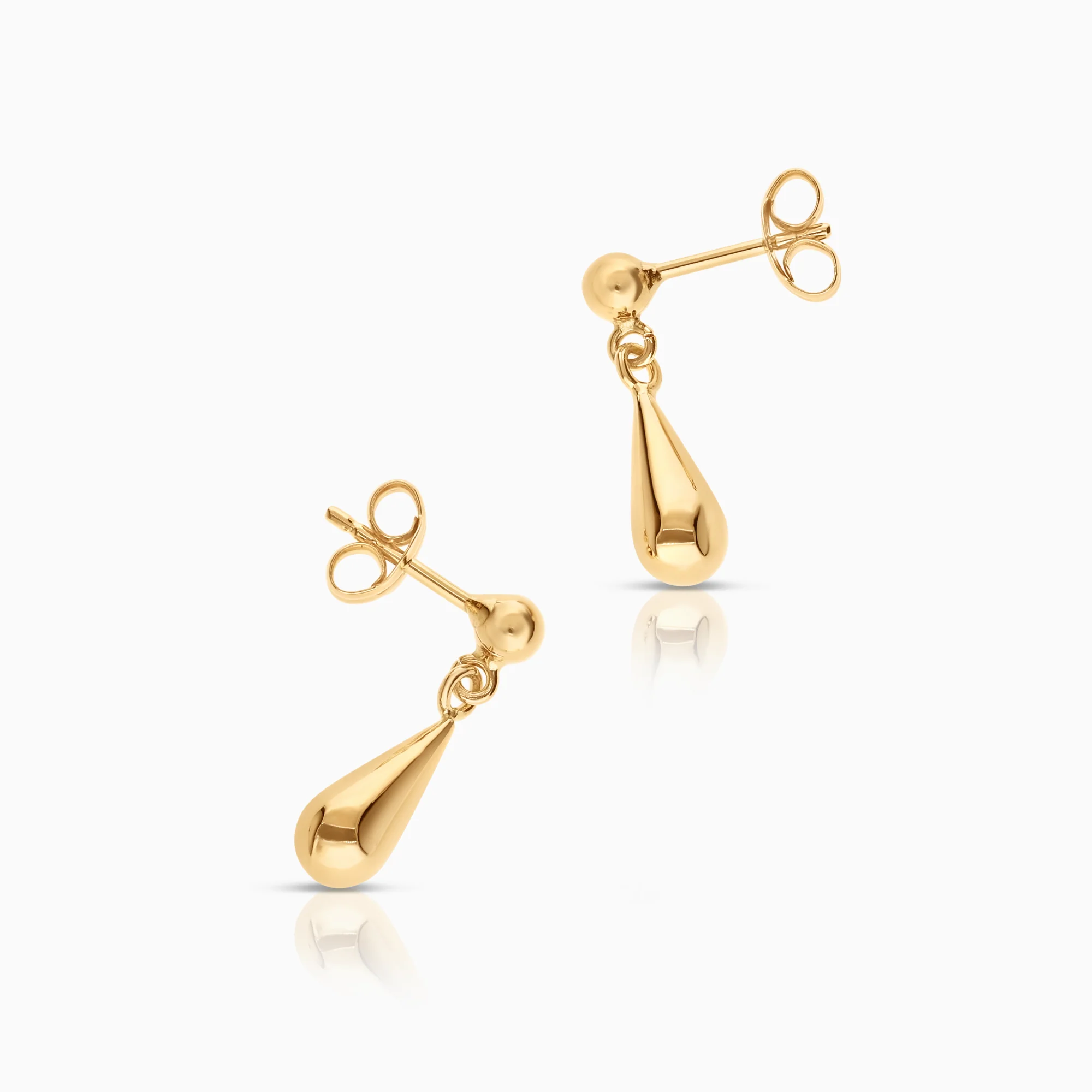 Gold drop earrings 0.93g 18K gold - Image 2