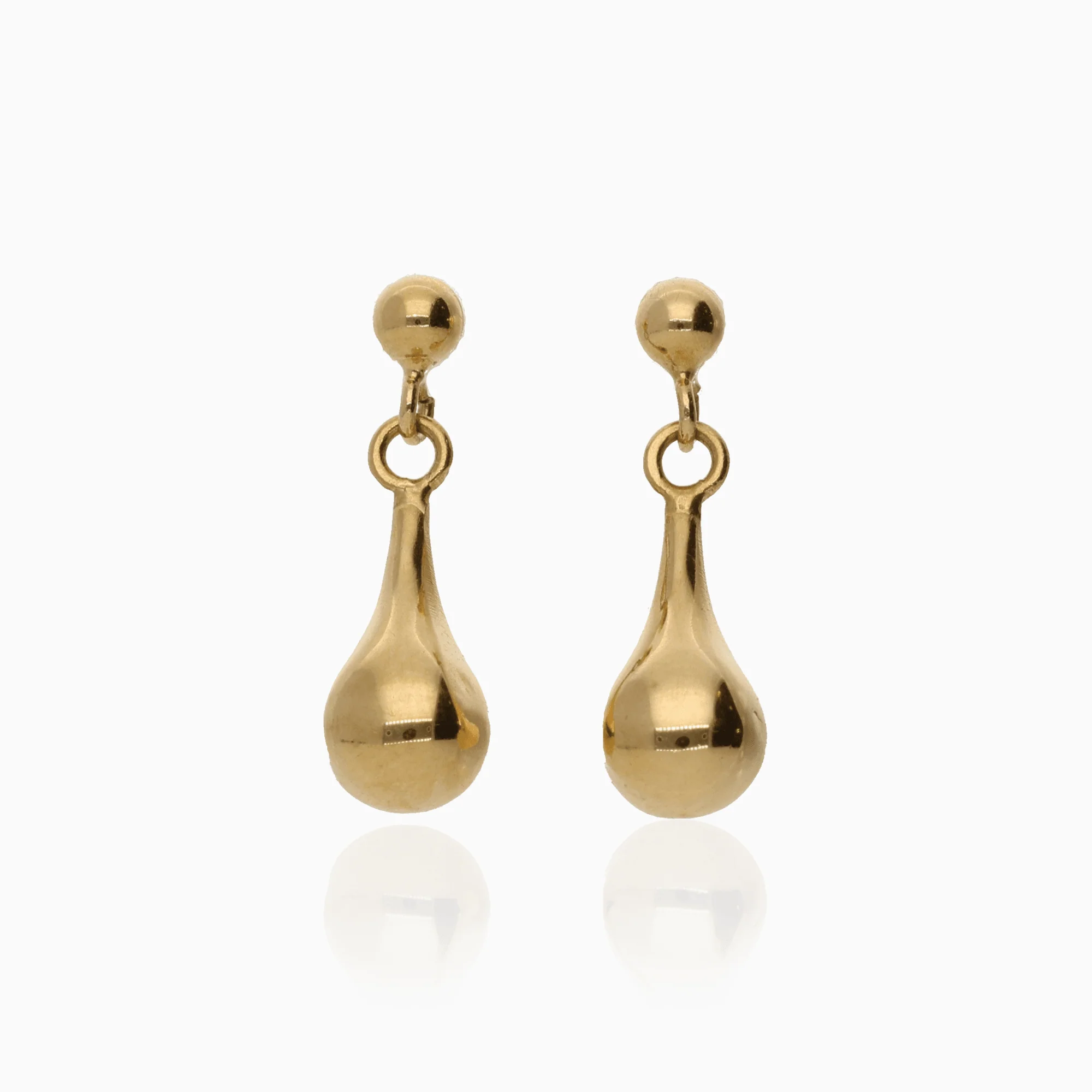 Gold drop earrings 1.25g 18K