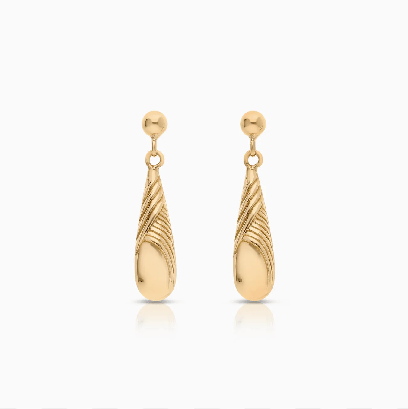 Gold drop earrings 1.26g 18K gold