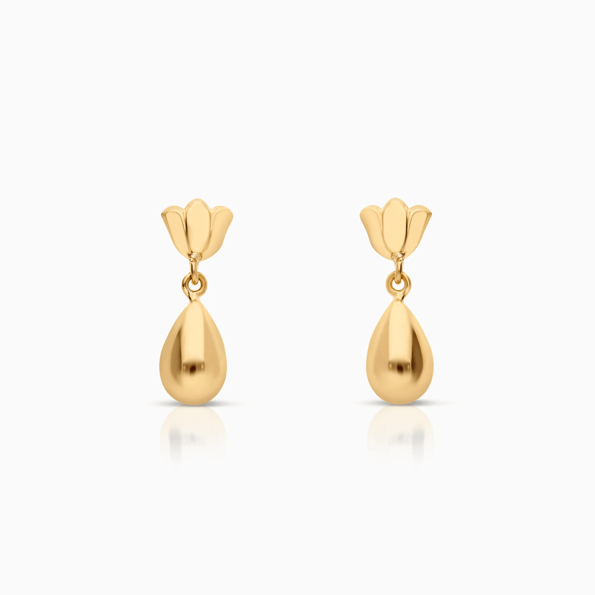 Gold drop earrings 1.67g 18K gold
