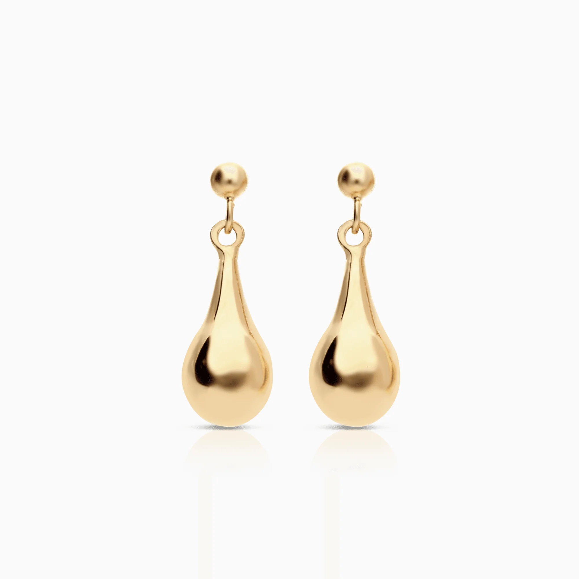 Gold drop earrings 1.92g 18K
