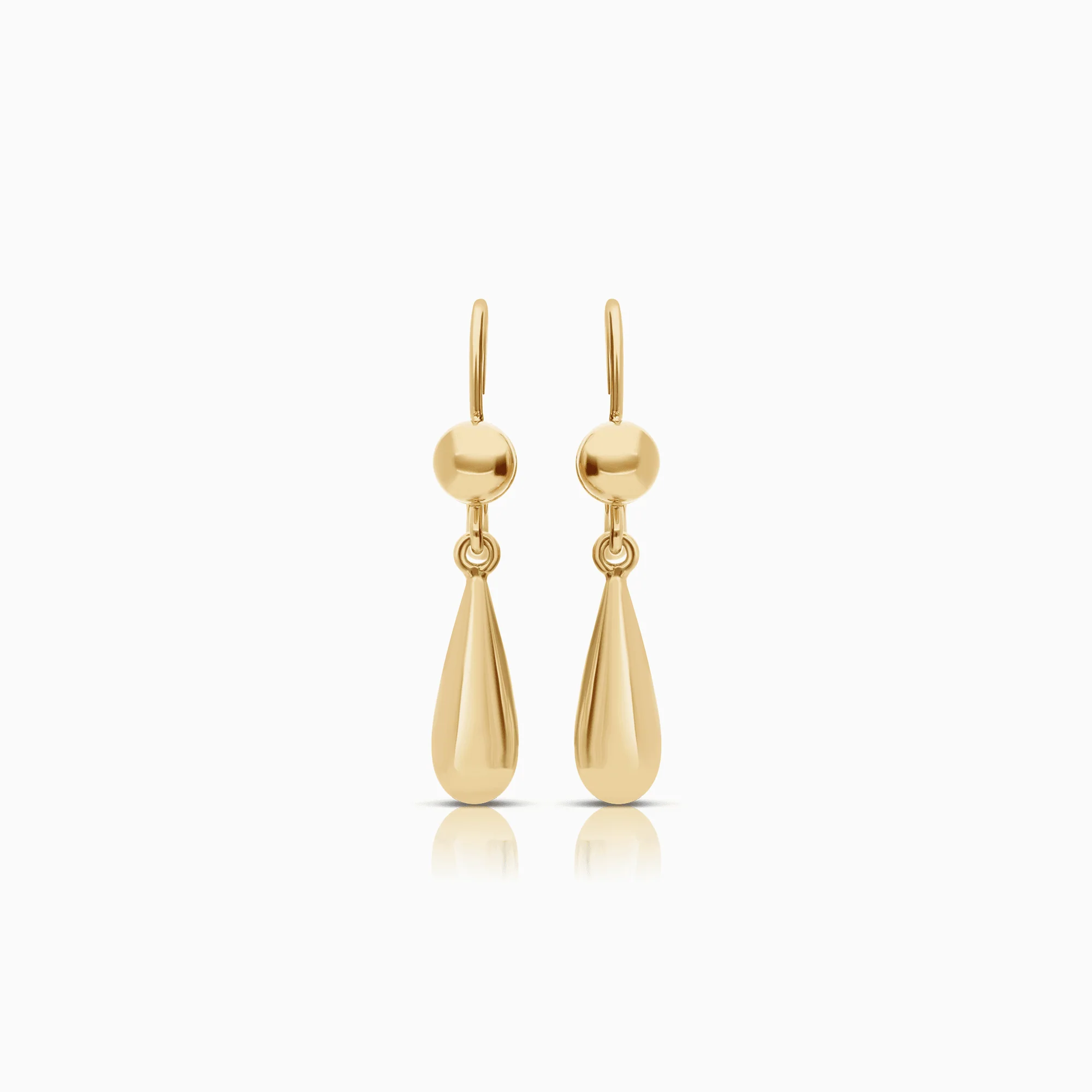 Gold drop earrings 2.72g 18K