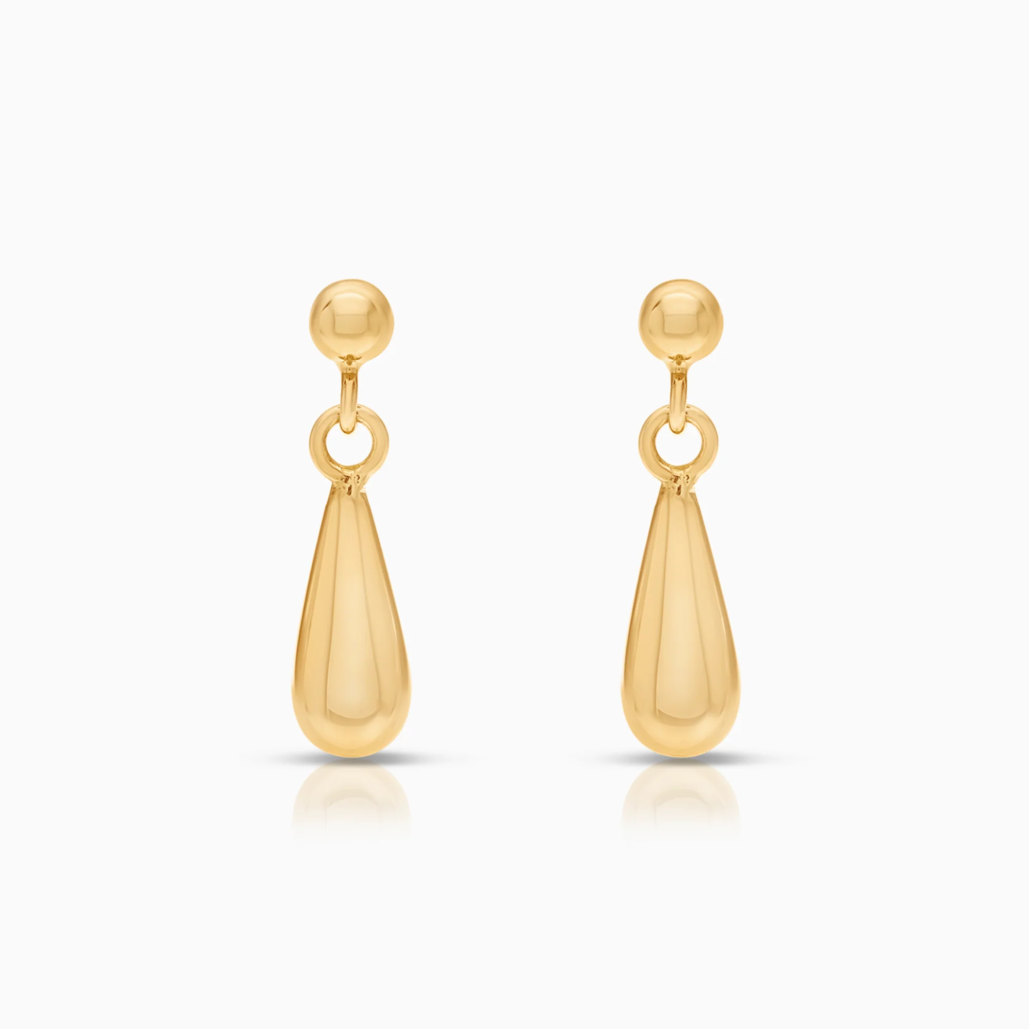 Gold drop earrings 0.99g 18K gold