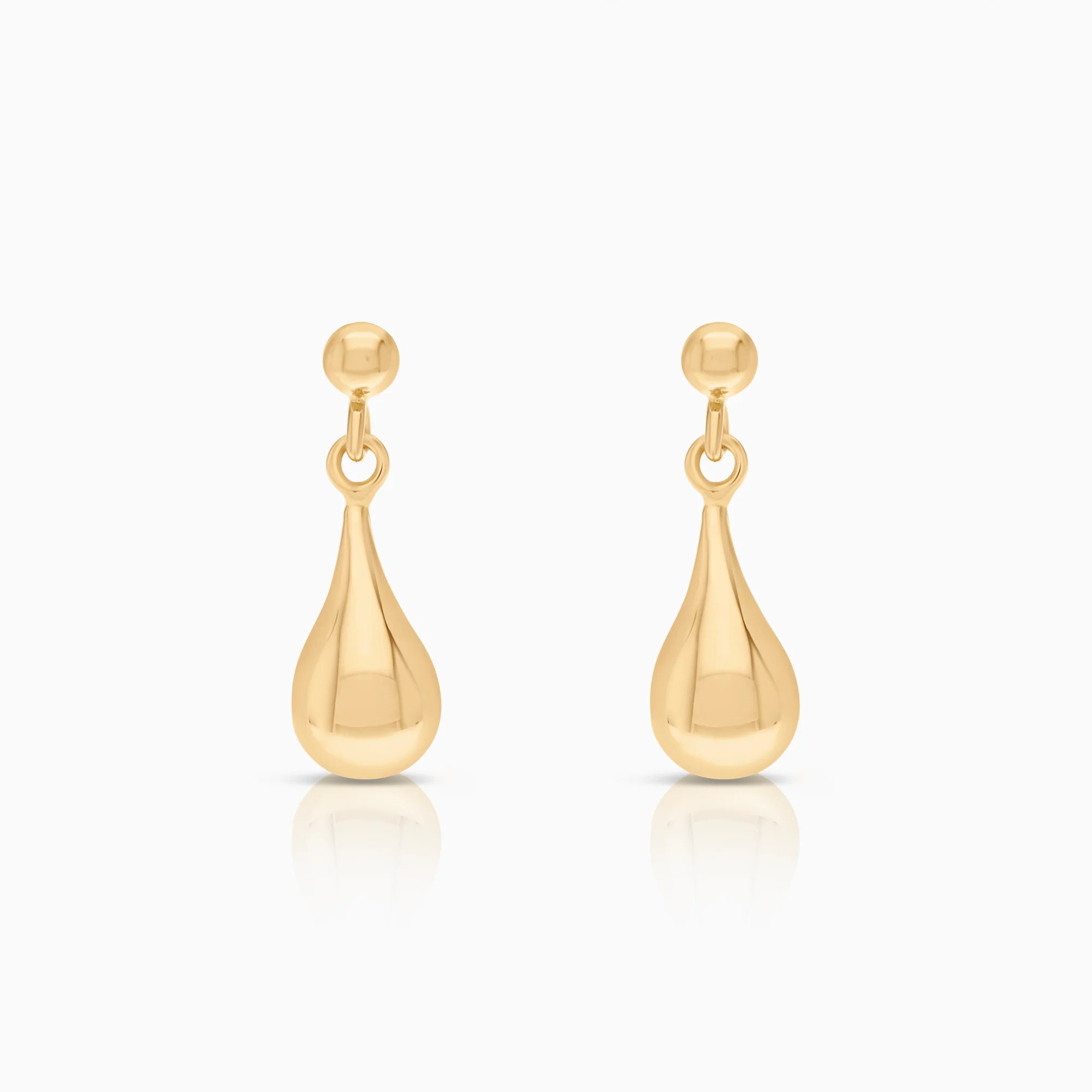 Gold drop earrings 1.28g 18K gold