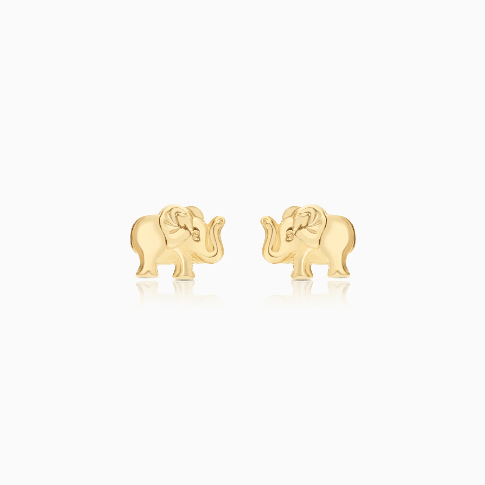 Gold earrings elephants 0.82g 18K gold