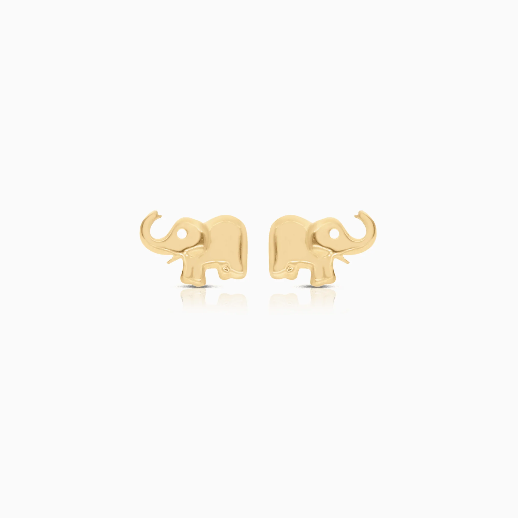 Gold elephant earrings 0.84g 18K gold