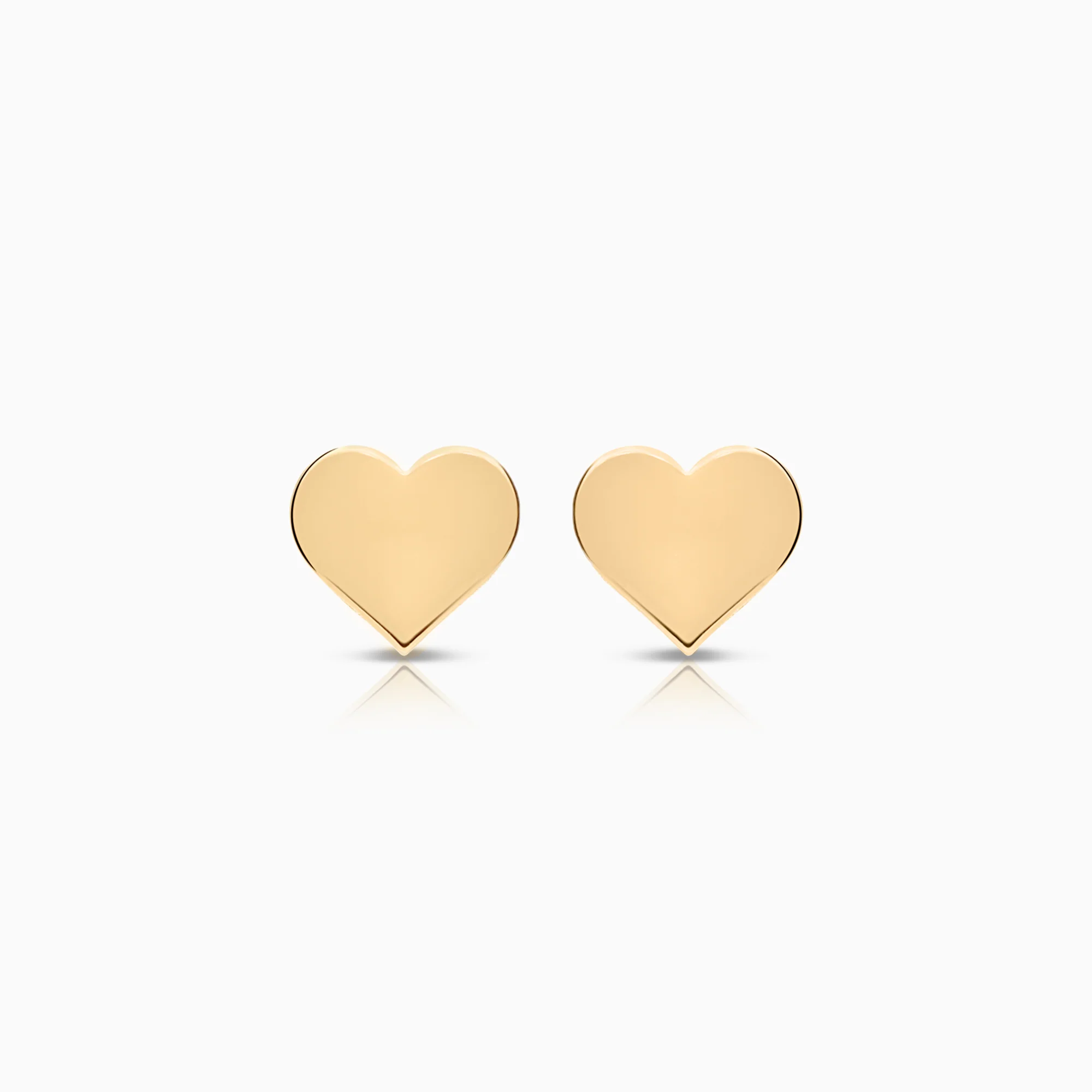 Gold heart earrings 0.44g 18K gold