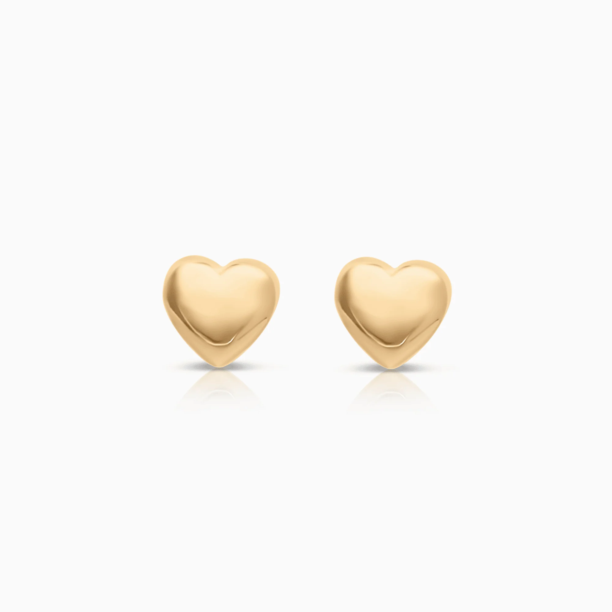 Gold heart earrings 0.48g 18K gold