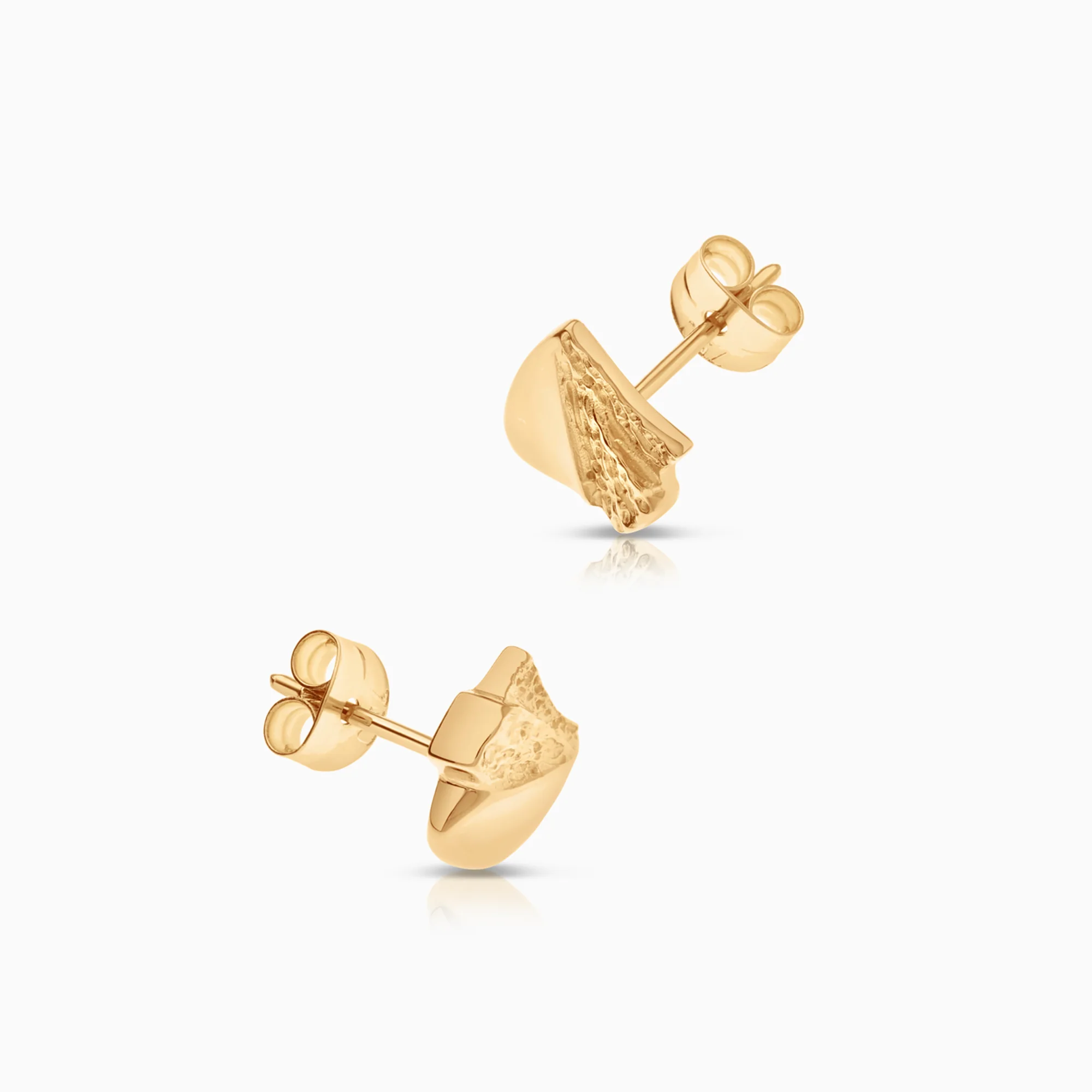 Gold earrings 1.36g 18K gold - Image 2