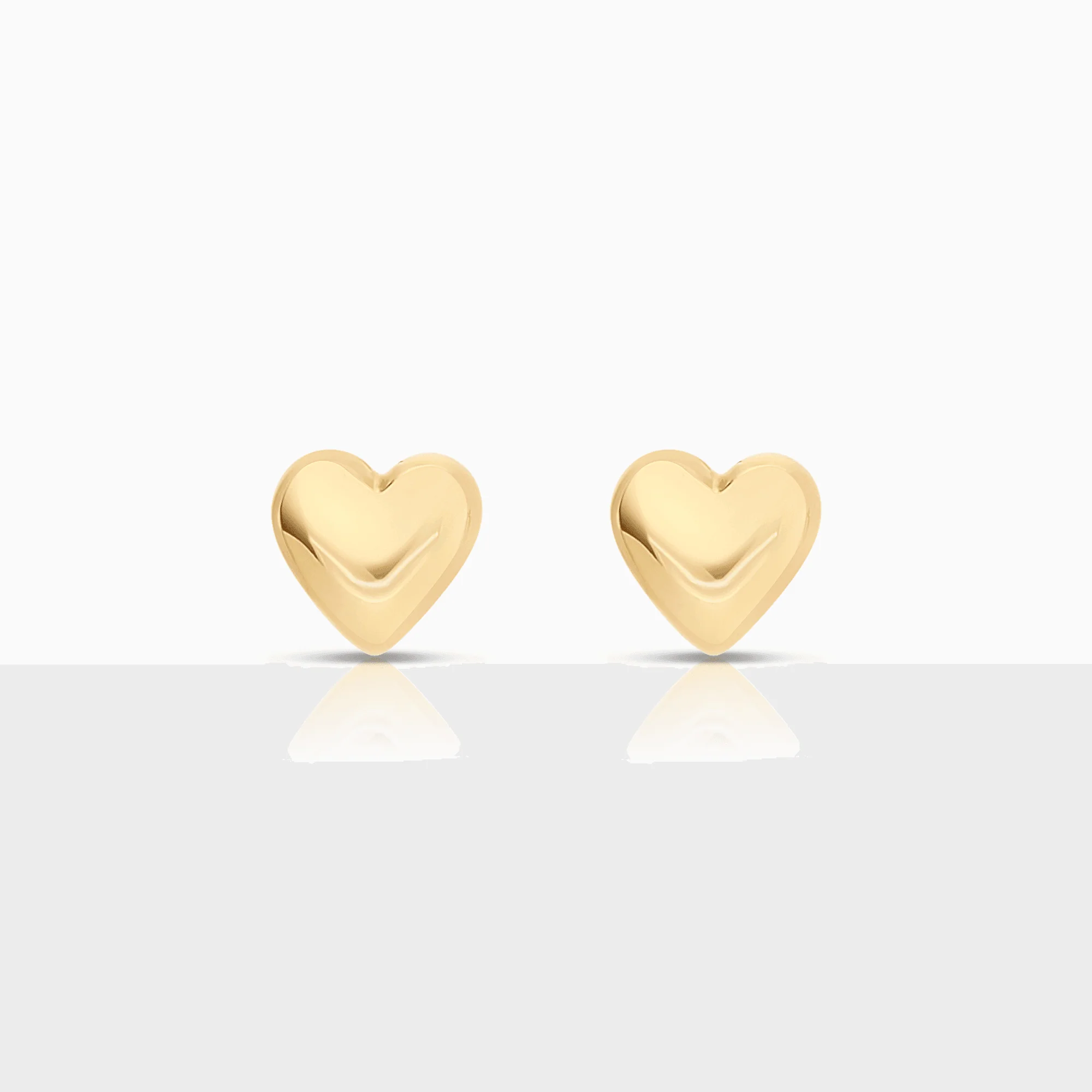 Gold earrings hearts 0.48g 18K gold