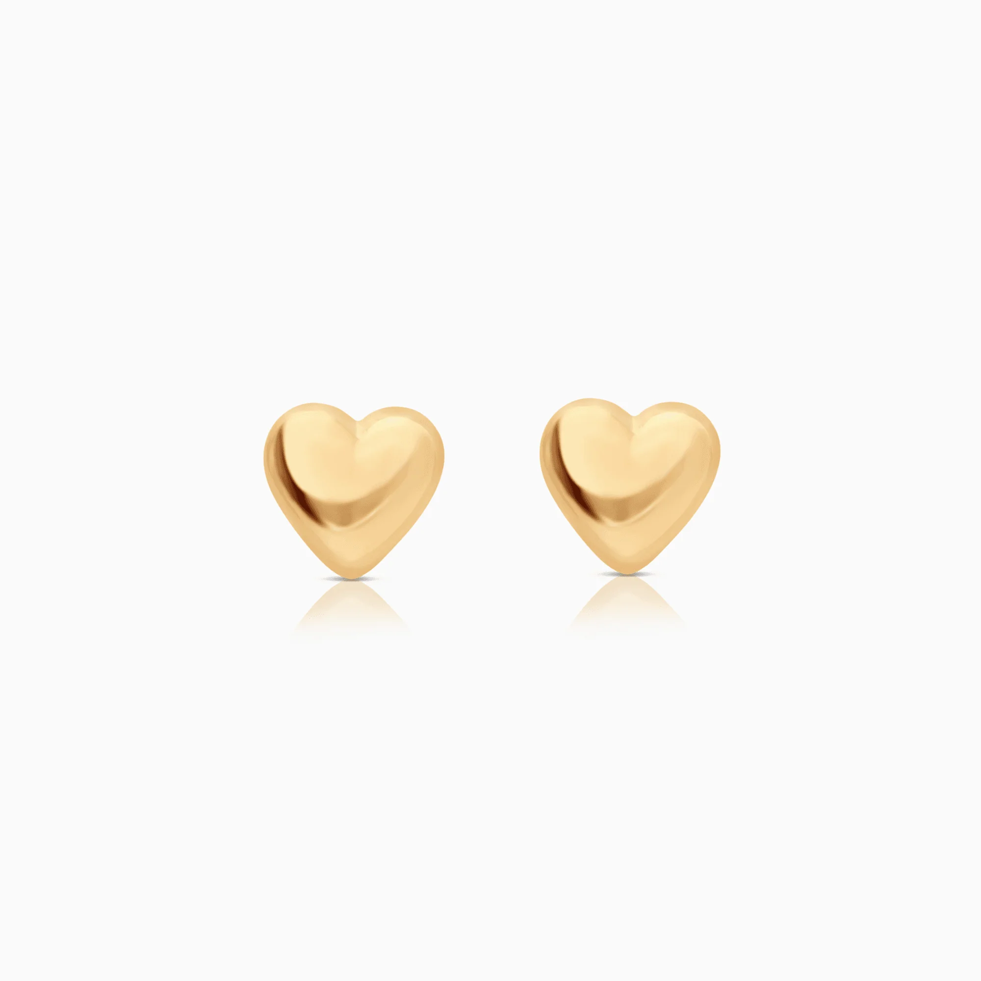 Gold earrings hearts 0.48g 18K gold