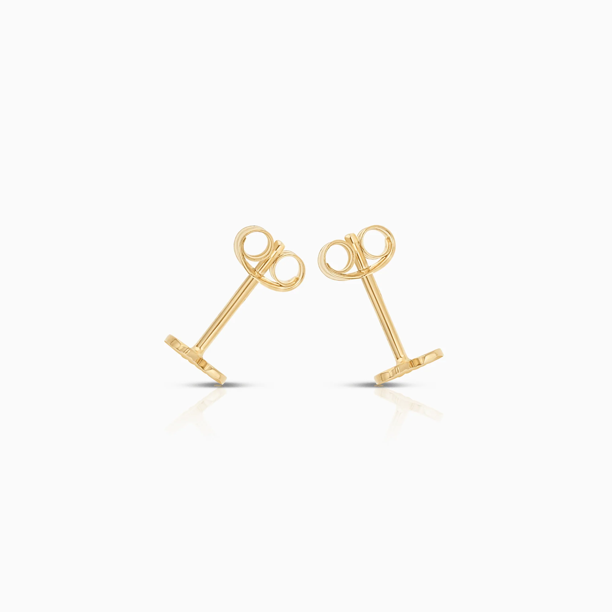 Gold heart earrings 0.59g 18K gold - Image 2