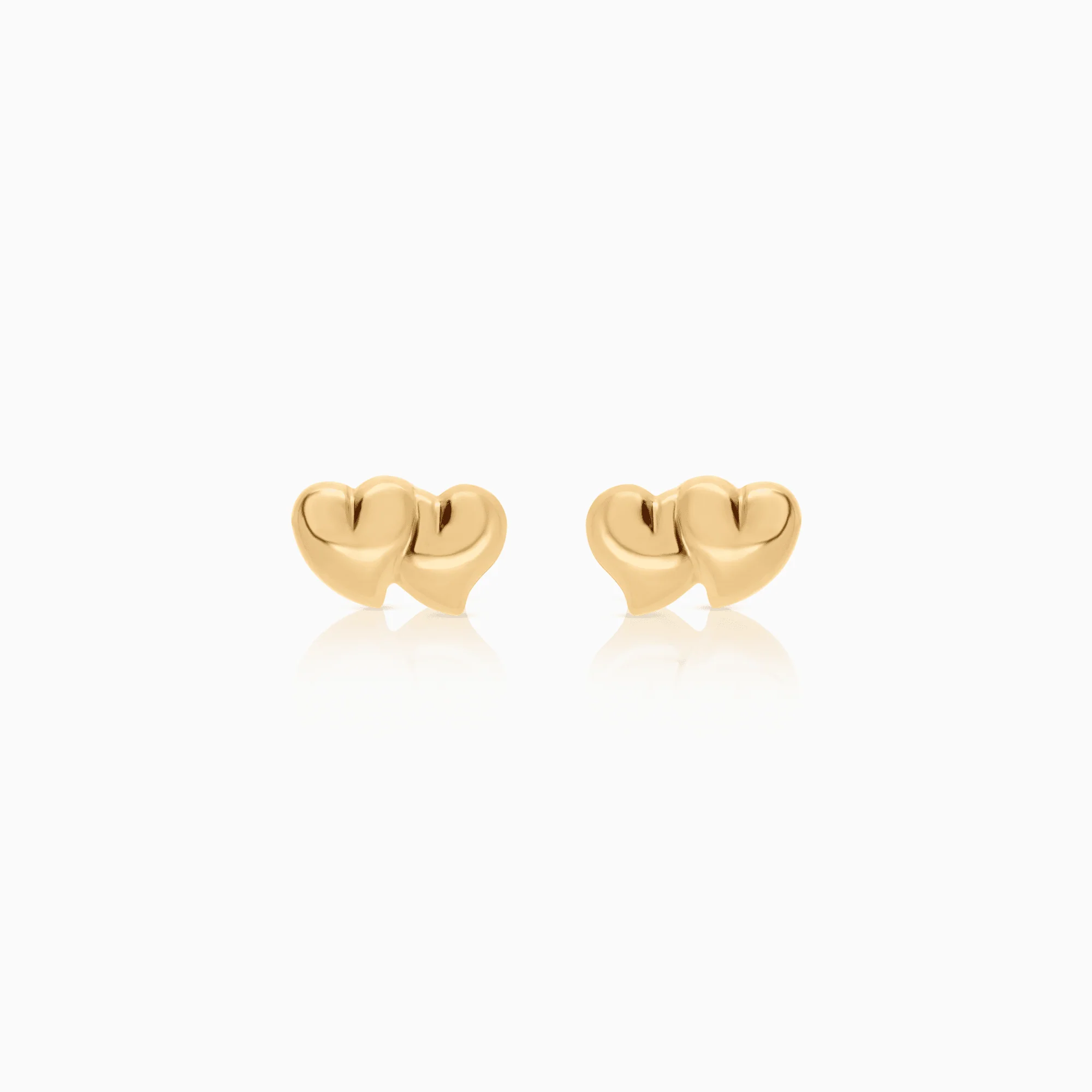 Gold heart earrings 0.97g 18K gold