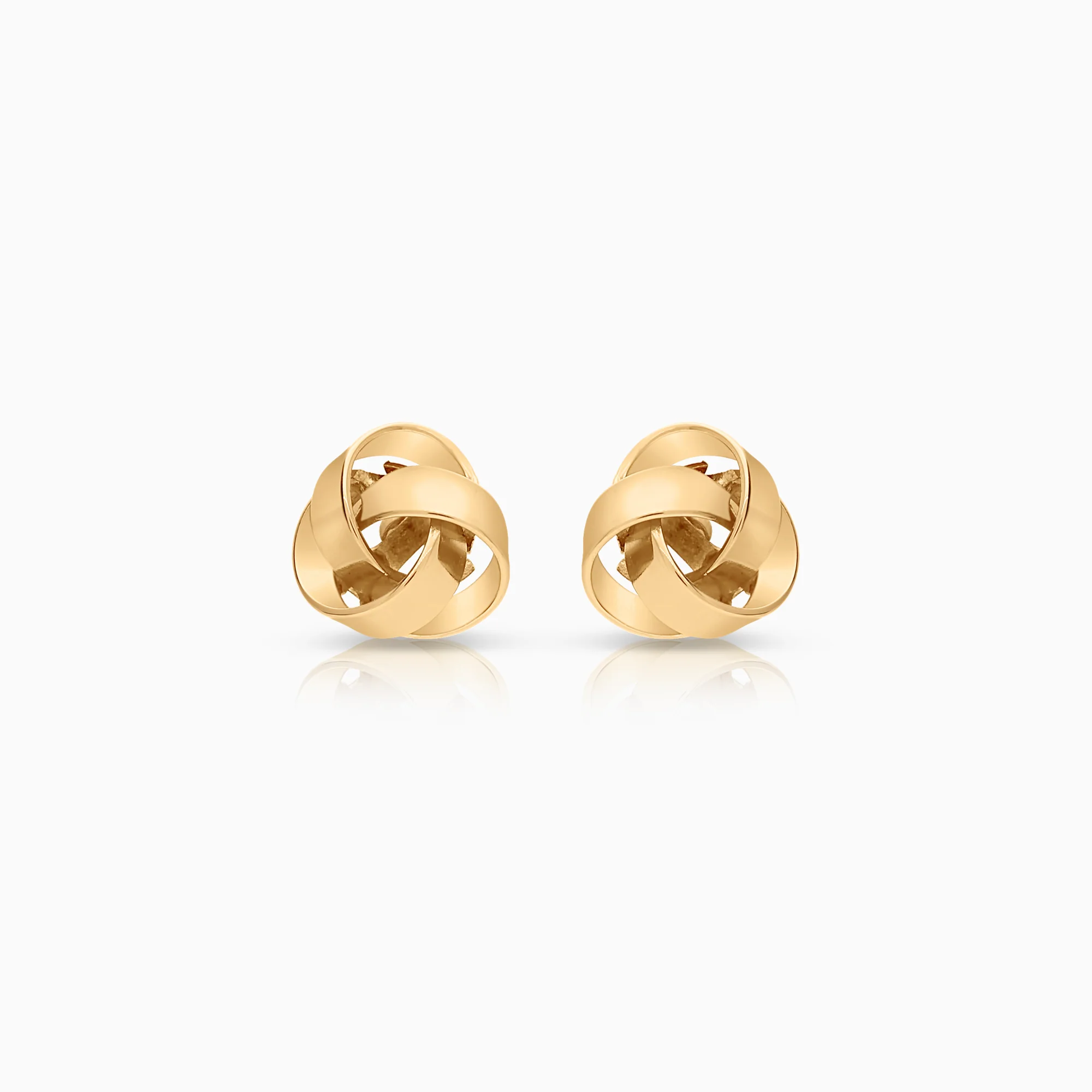 Gold knot earrings 1.65g 18K gold