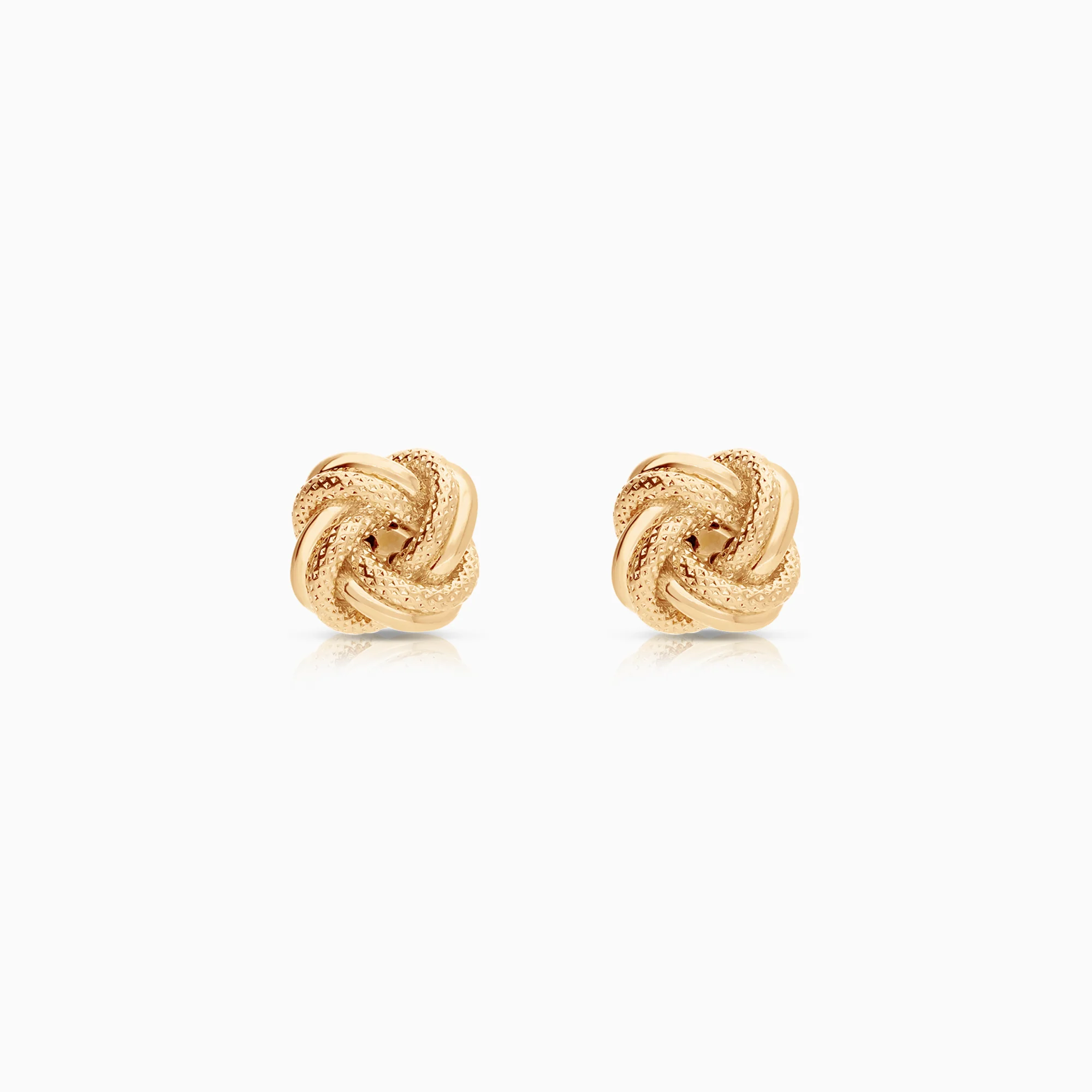 Gold knot earrings 2.36g 18K gold
