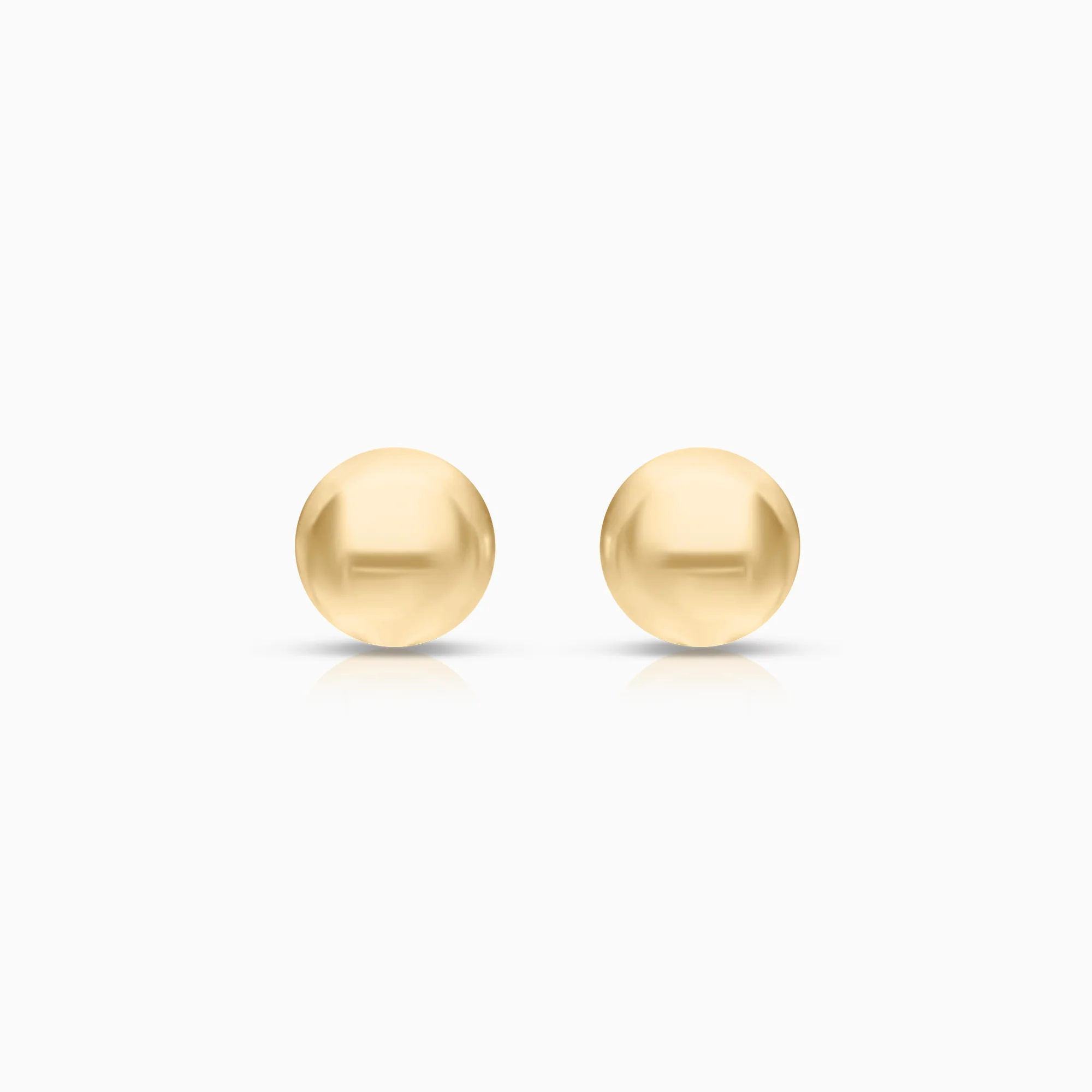 Gold ball earrings 0.55g 18K gold