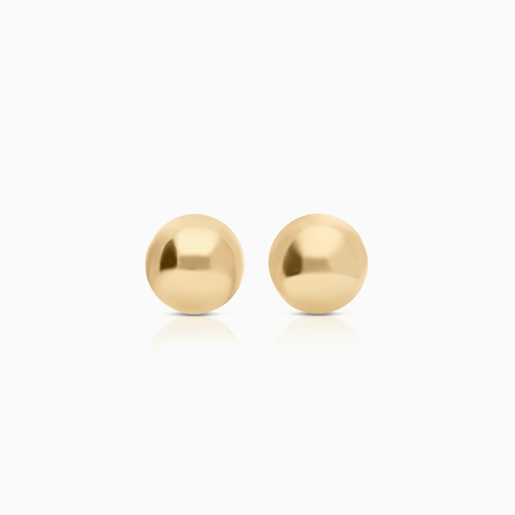 Gold earrings balls 0.45g 18K gold