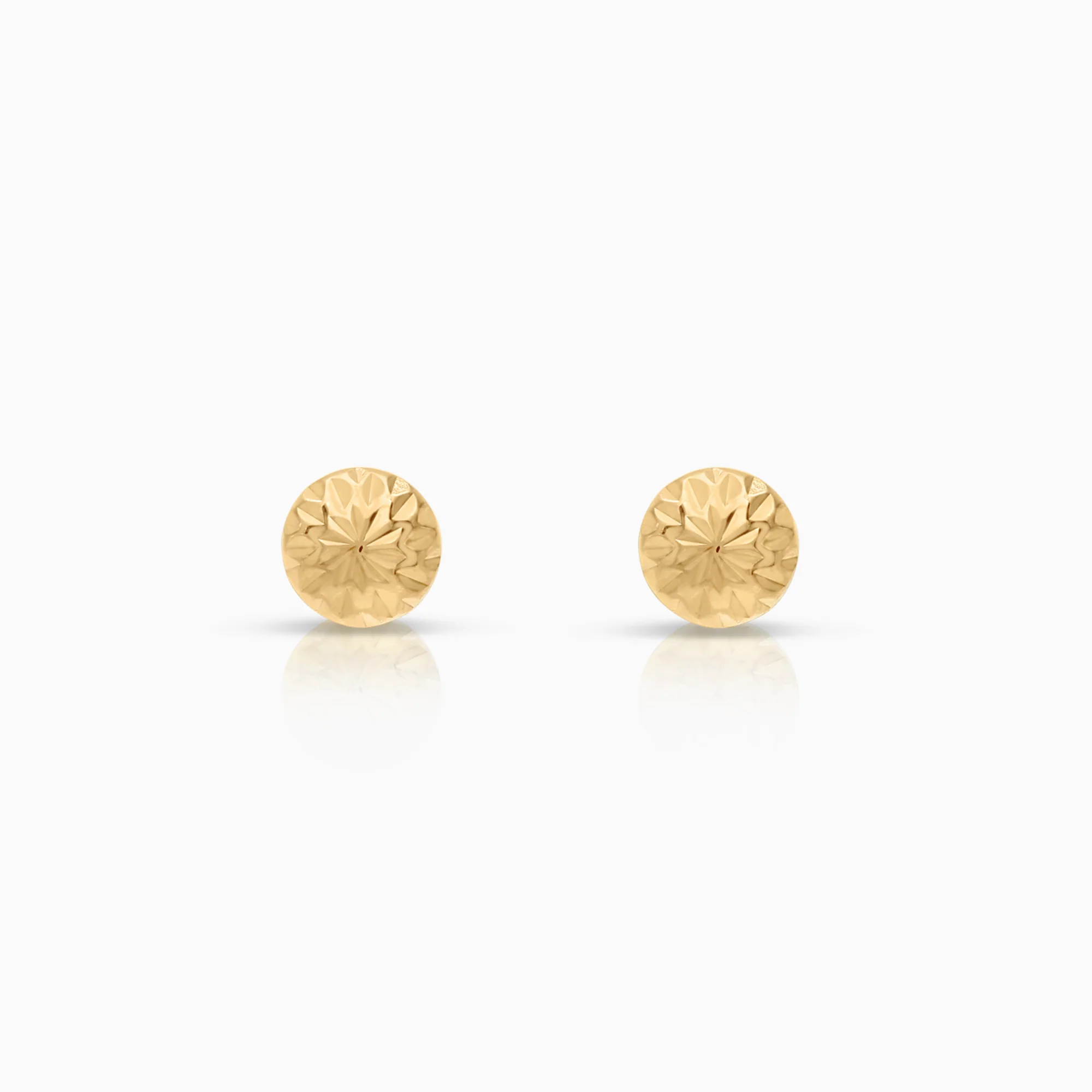 Gold ball earrings 0.52g 18K gold