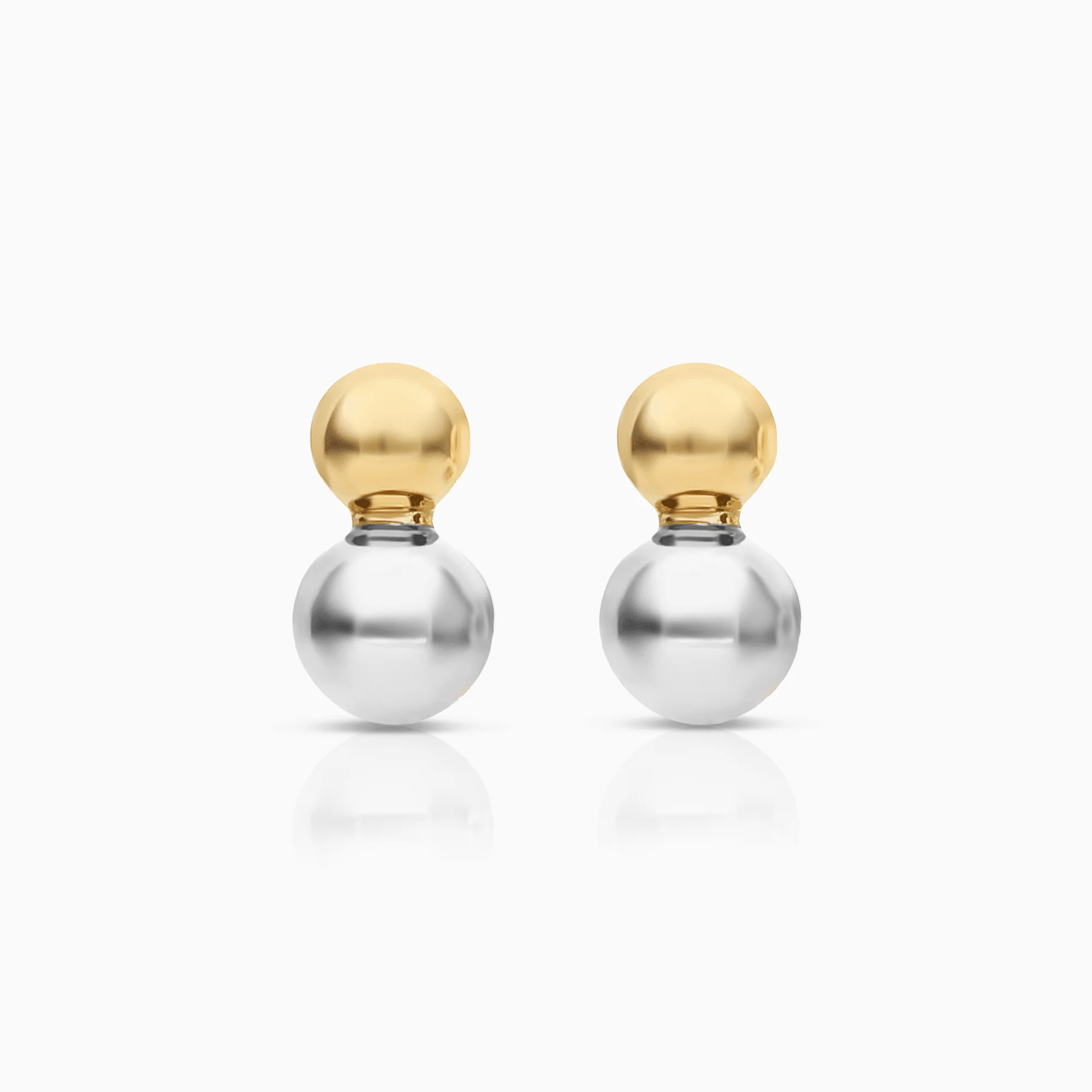 Gold earrings balls 0.65g 18K gold