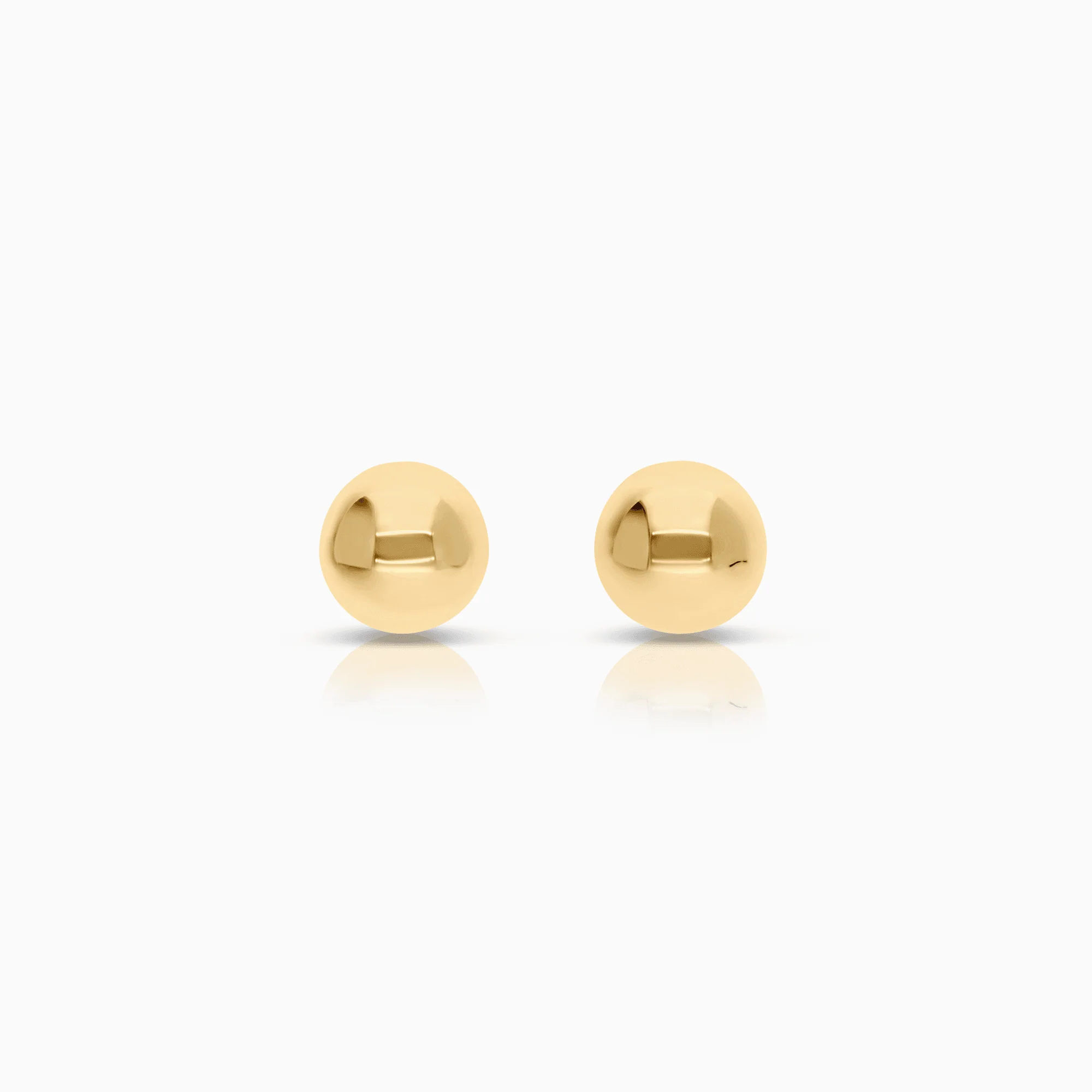 Gold ball earrings 0.92g 18K gold