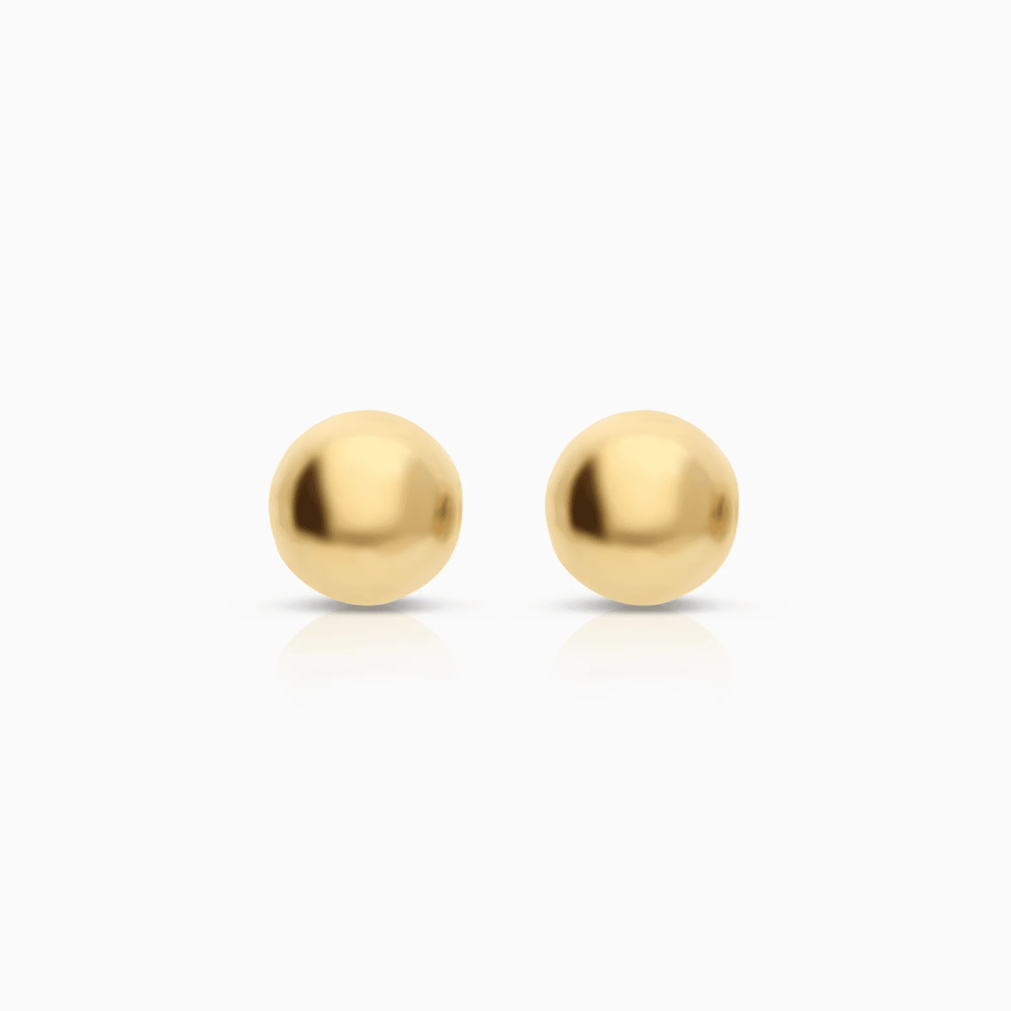 Gold ball earrings 3.02g 18K gold