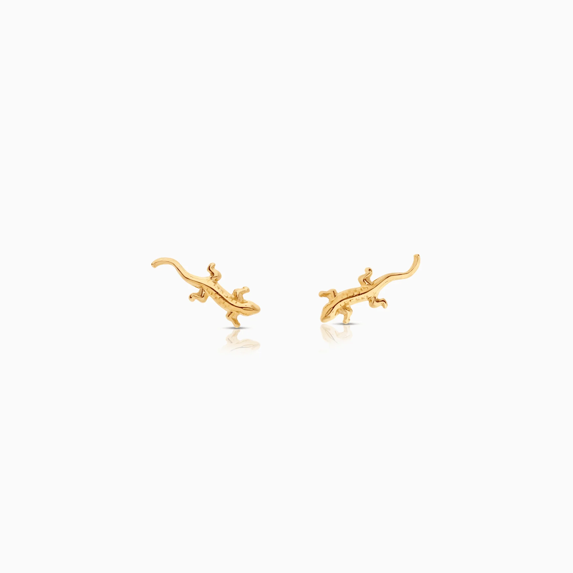 Gold earrings lizards 0.80g 18K gold