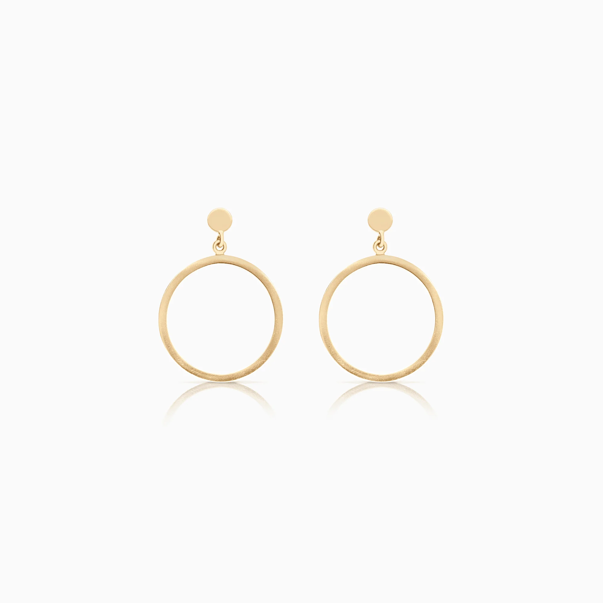 Gold hoop earrings 2.75g 18K gold
