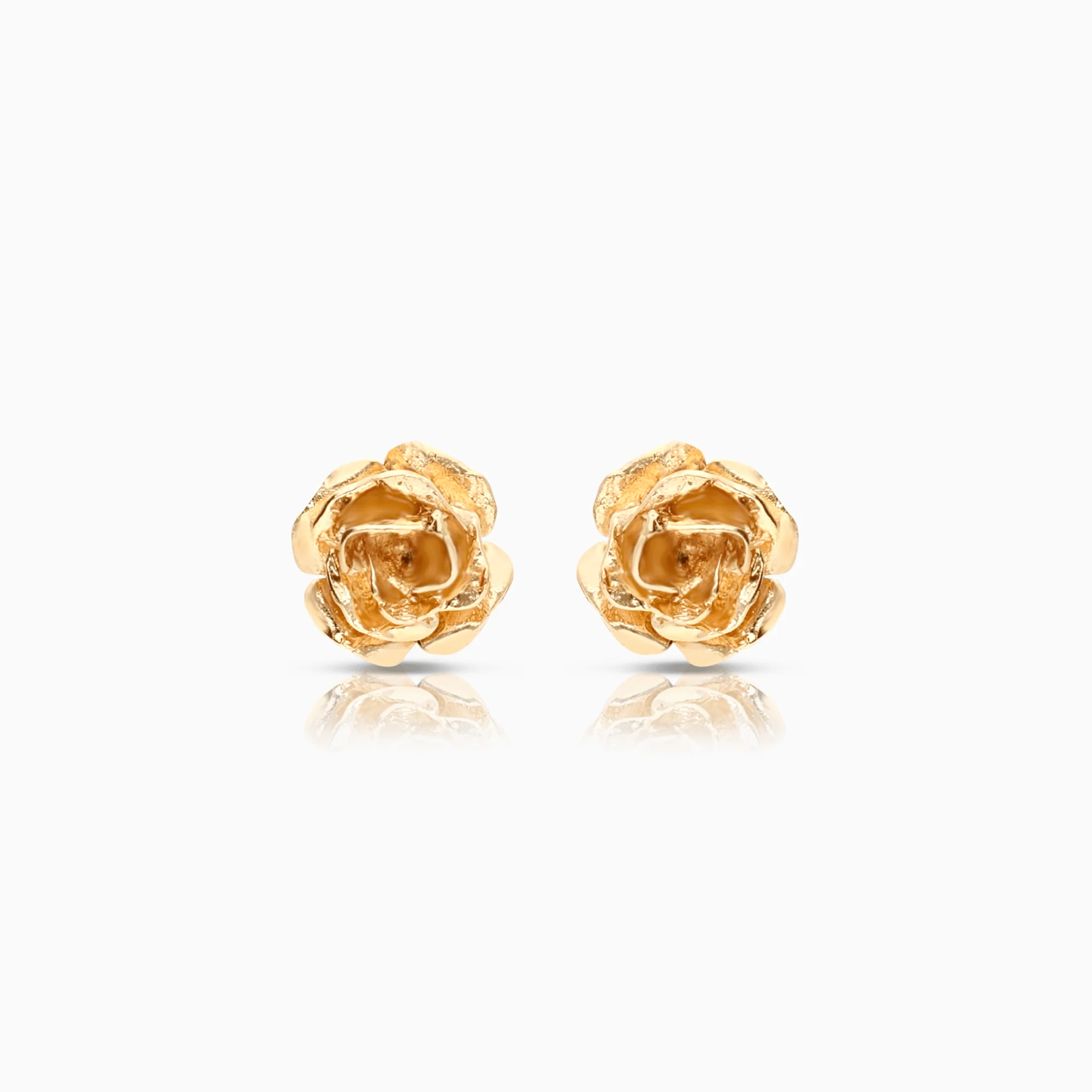 Gold earrings rose 0.96g 18K gold