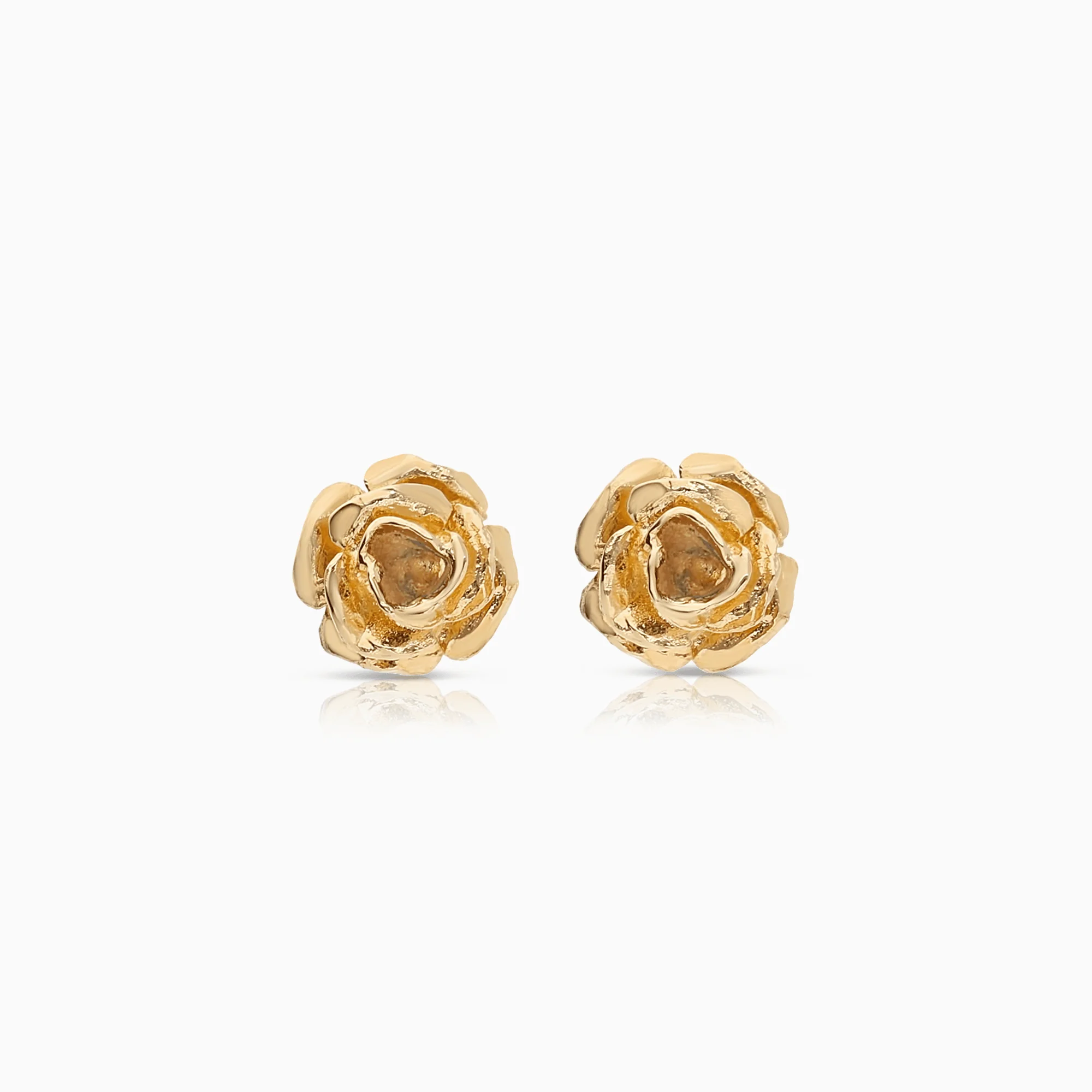 Gold earrings rose 1.00g 18K gold