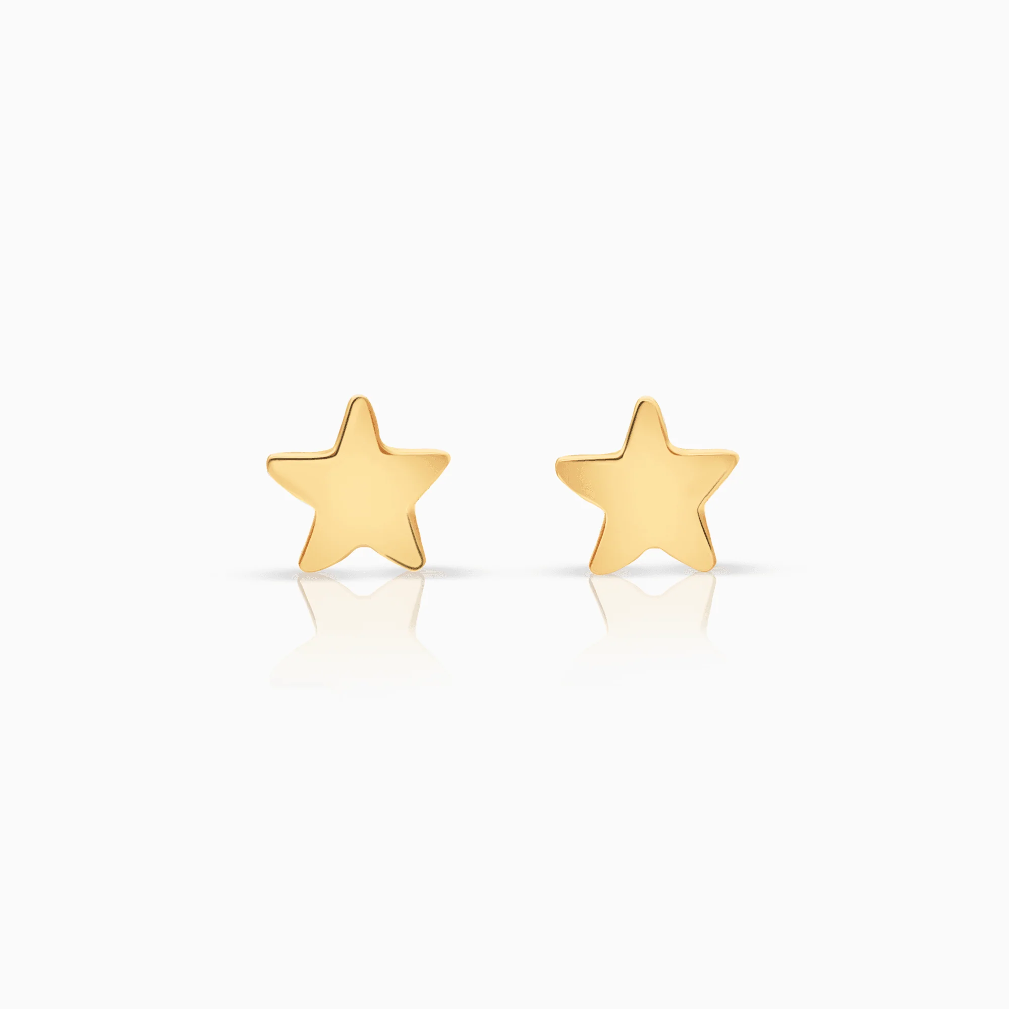 Gold Star Earrings 0.35g 18K Gold