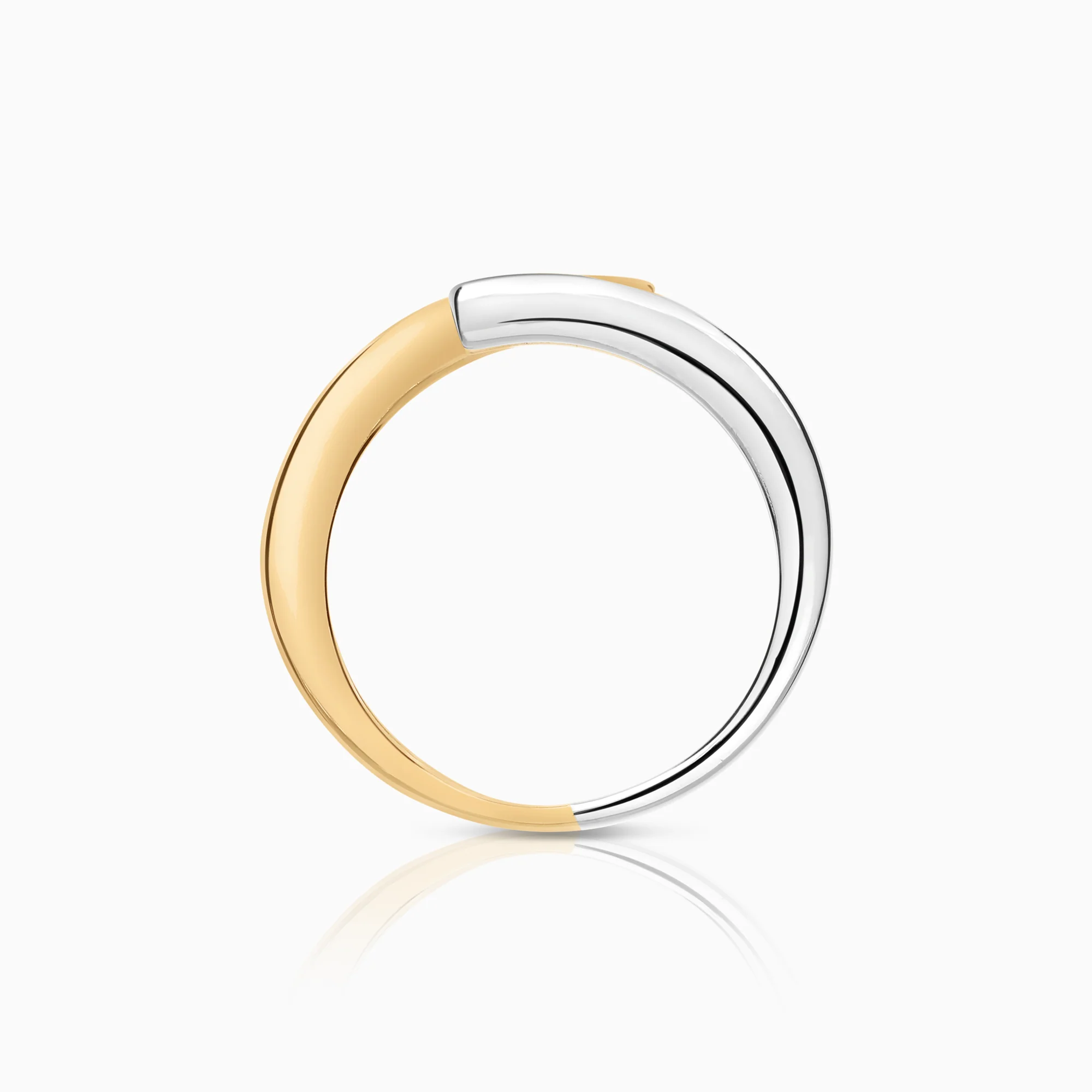 Gold ring 3.22g 18K white/yellow gold - Image 2