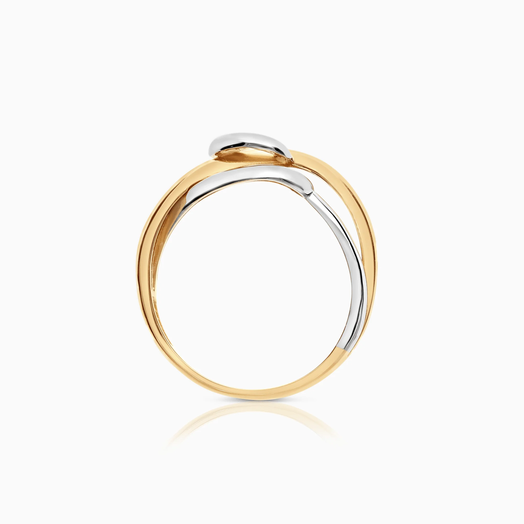 Gold ring 3.83g 18K white/yellow gold - Image 2