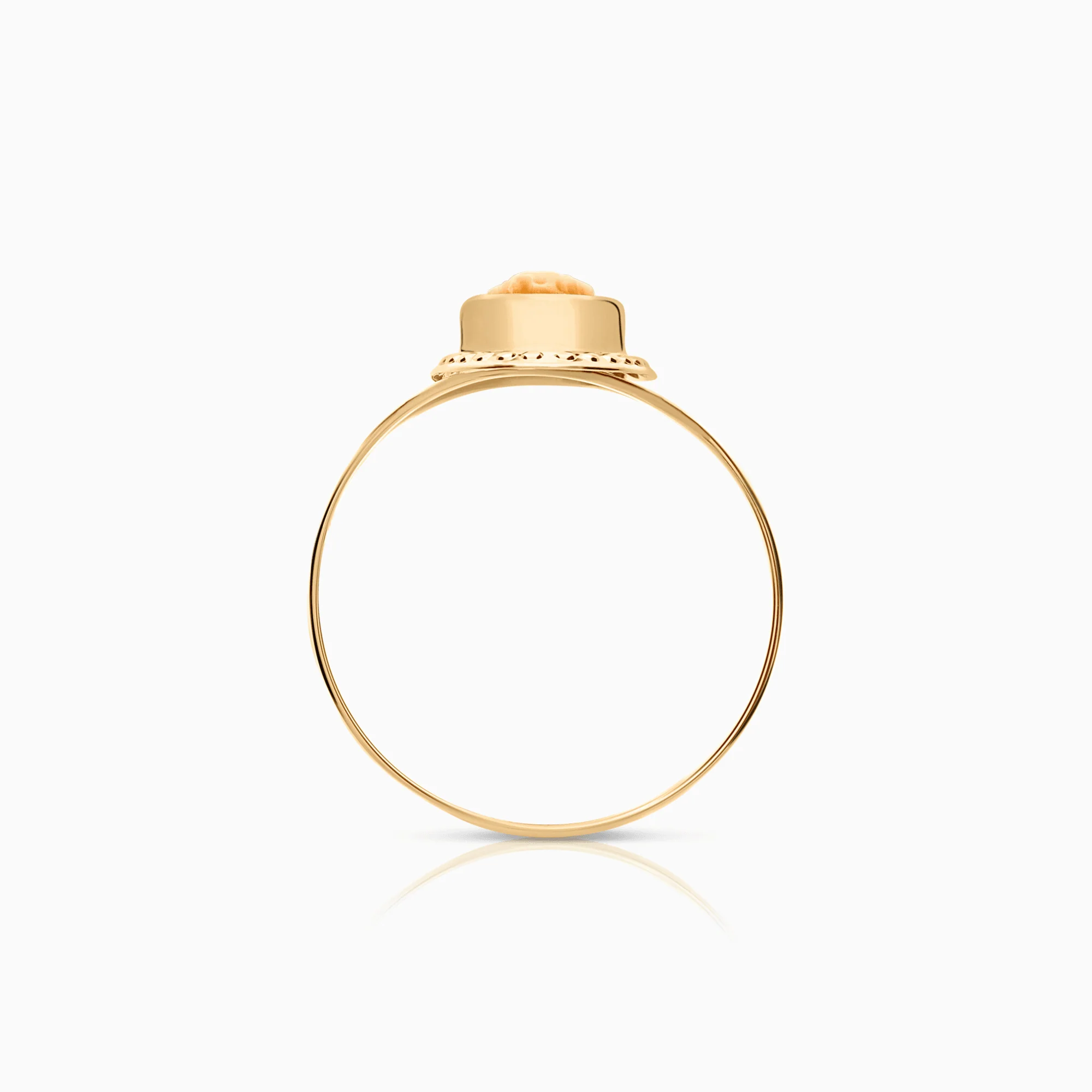 Gold ring cameo 0.98g 18K gold - Image 2