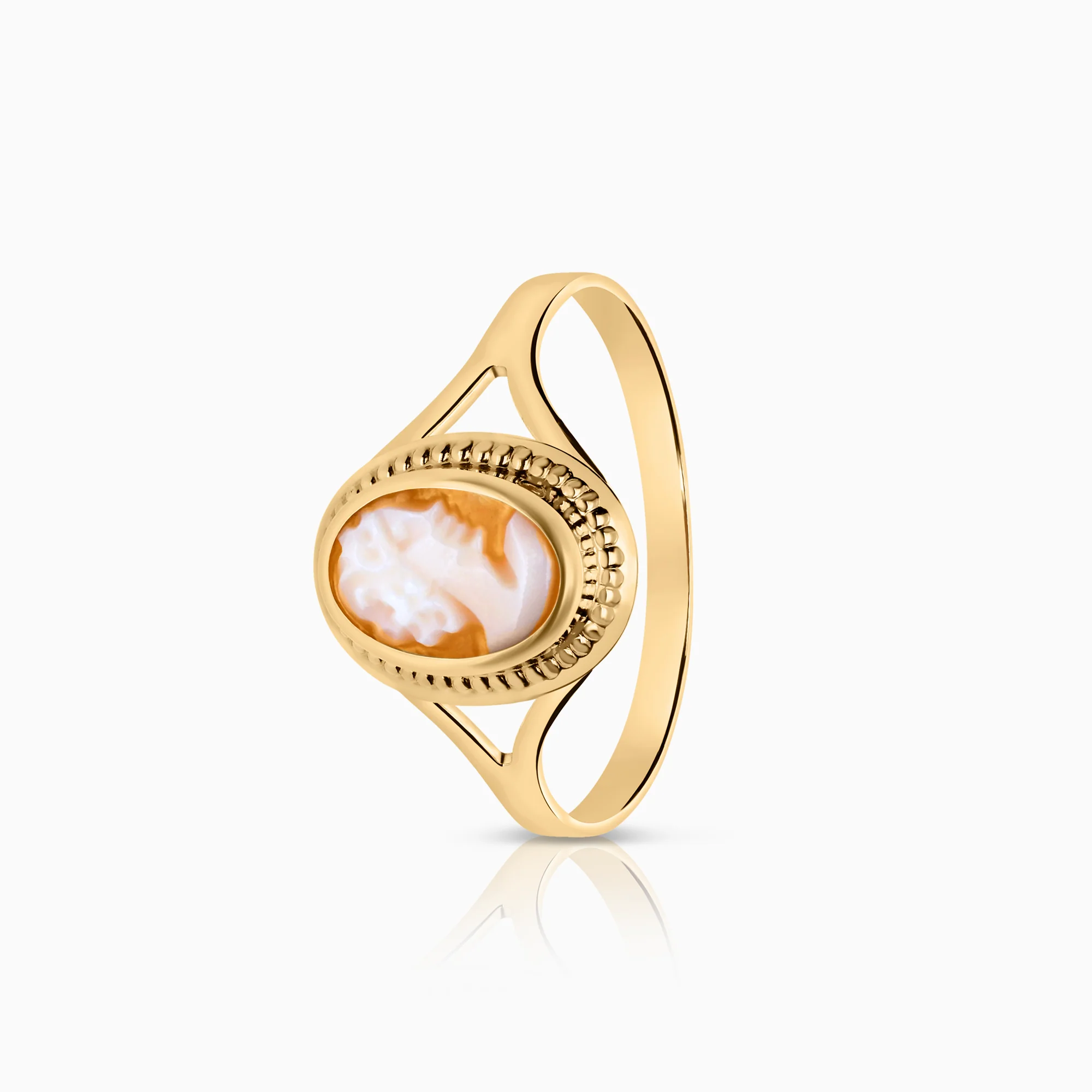 Gold ring cameo 1.13g 18K gold