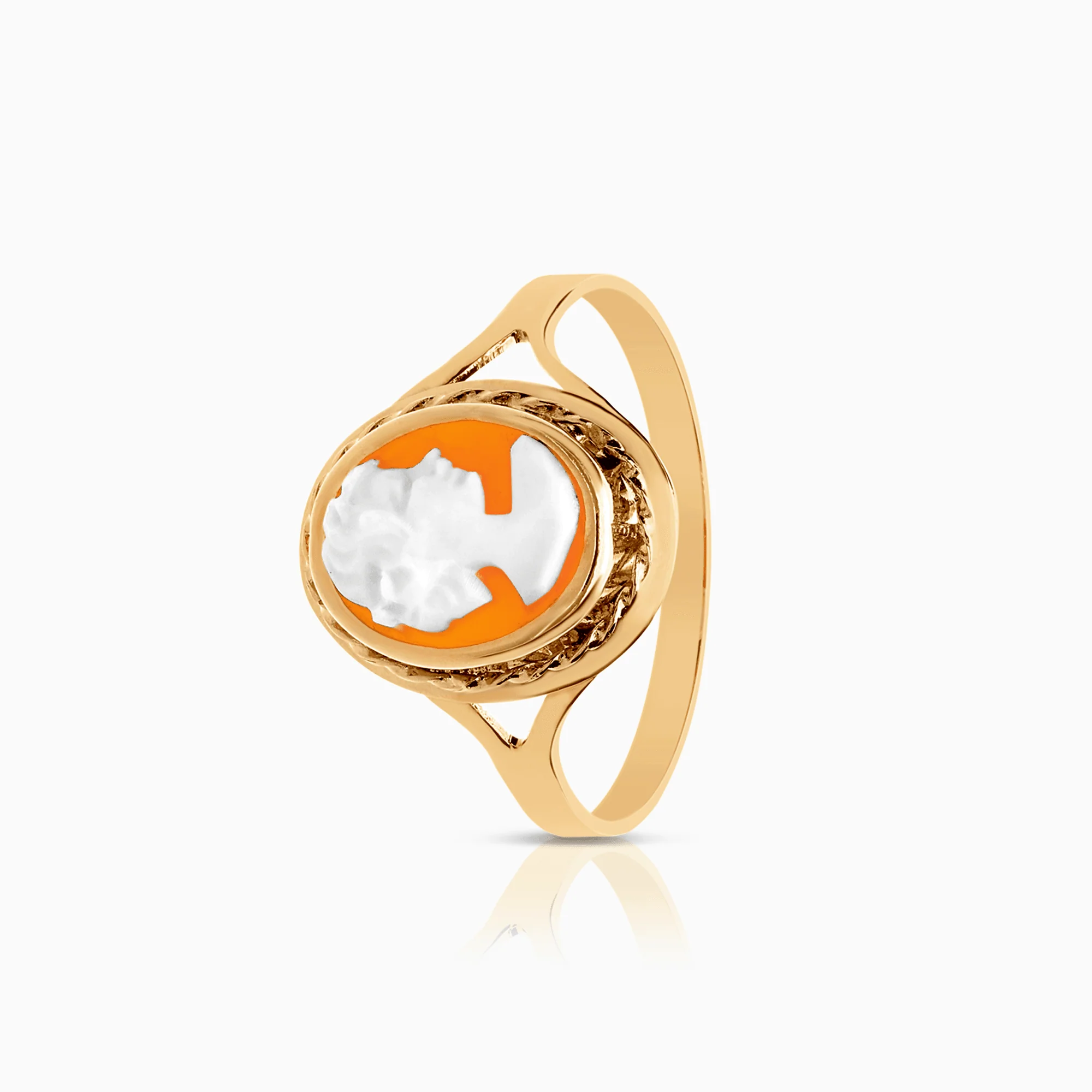 Gold ring cameo 1.50g 18K gold