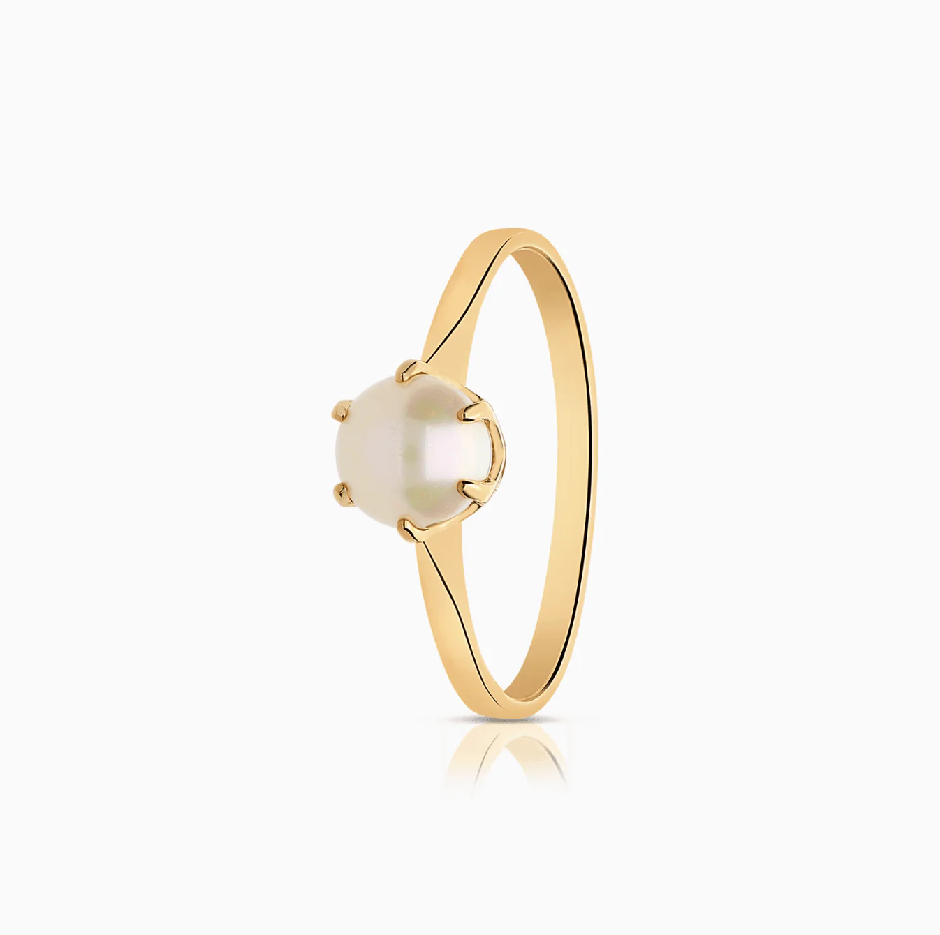 Gold Ring with Pearl 1.80g 18K Gold