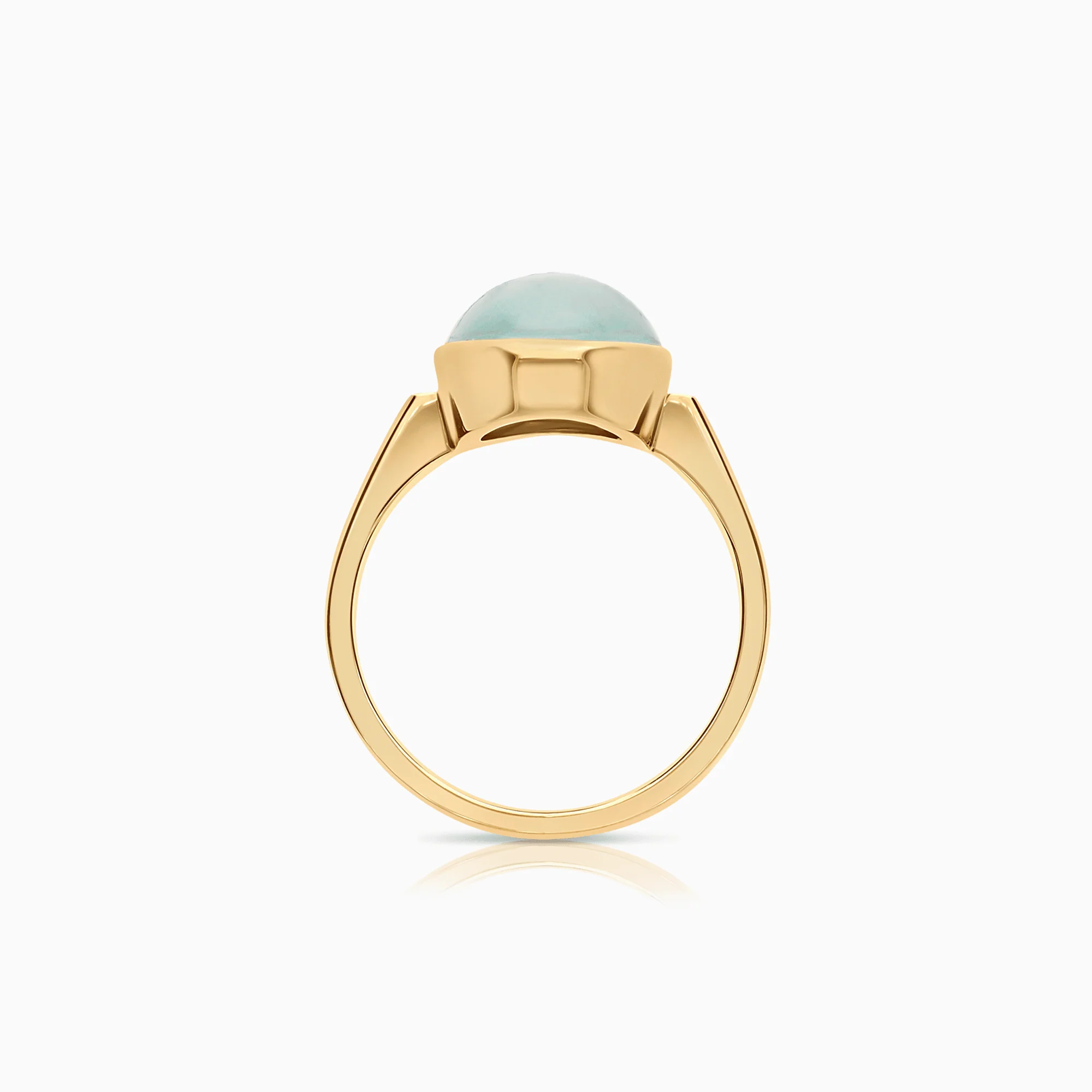Gold ring with turquoise 4.64g 18K gold - Image 2