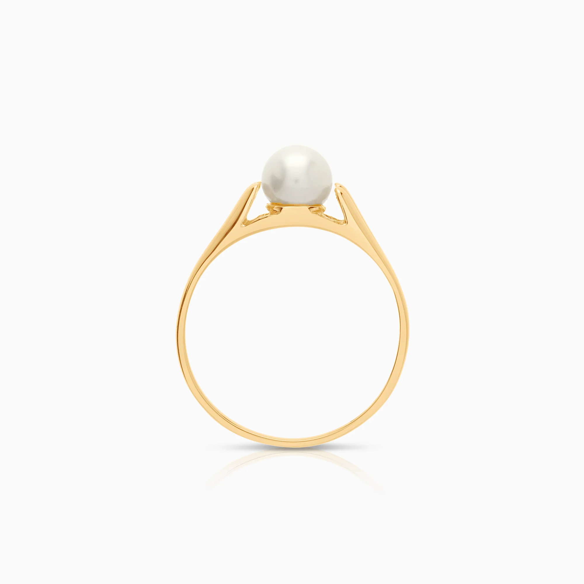 Gold ring pearl 1.72g 18K gold - Image 2