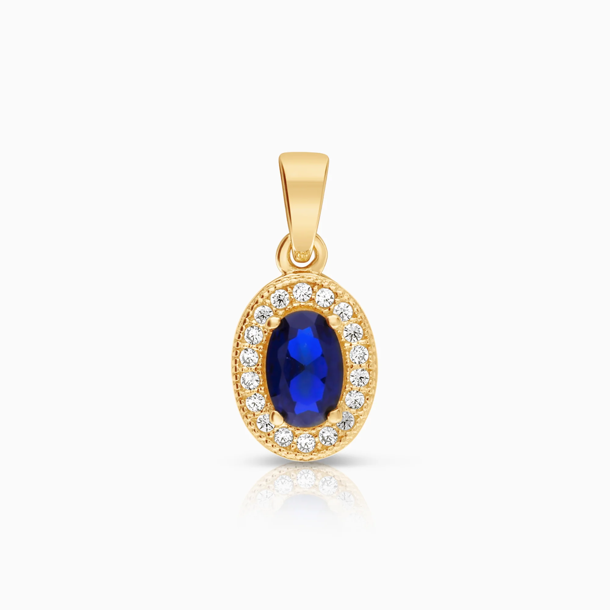 Halo diamond pendant 1.26g 18K gold